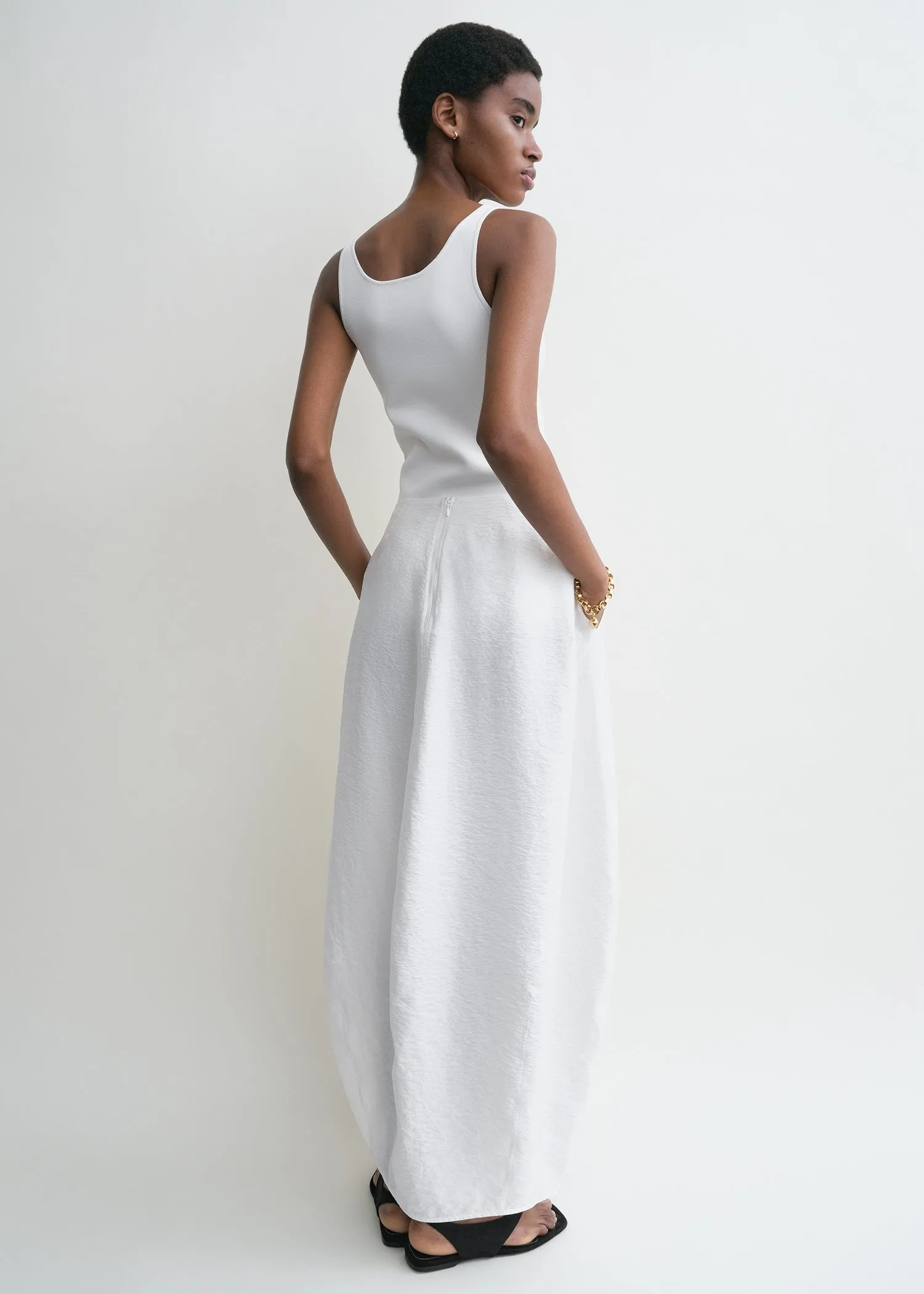 Parachute skirt white sold by Toteme product image thumbnail 3