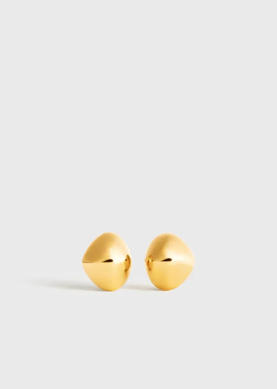 Pebble studs gold made by Toteme