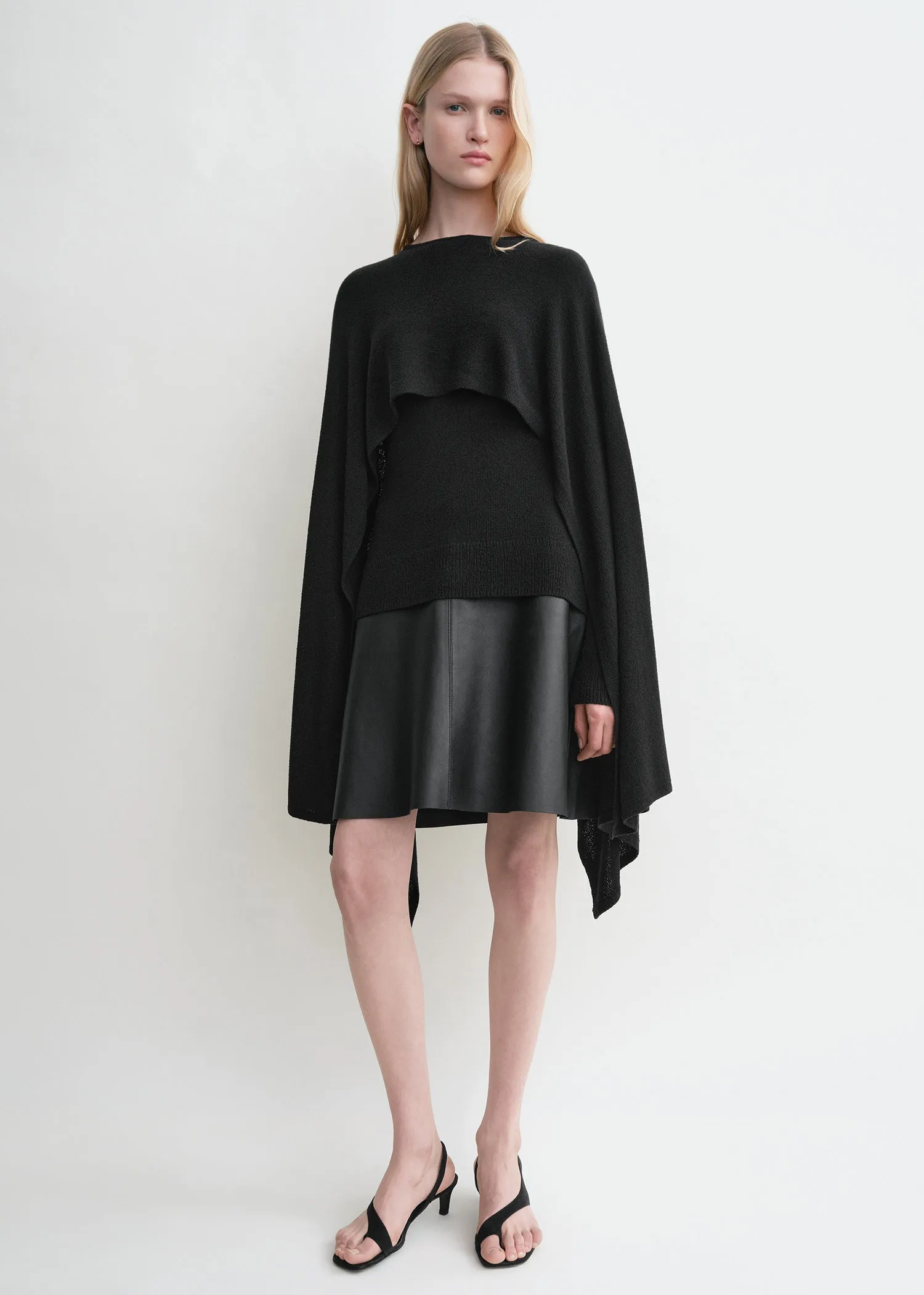 Cape knit black sold by Toteme