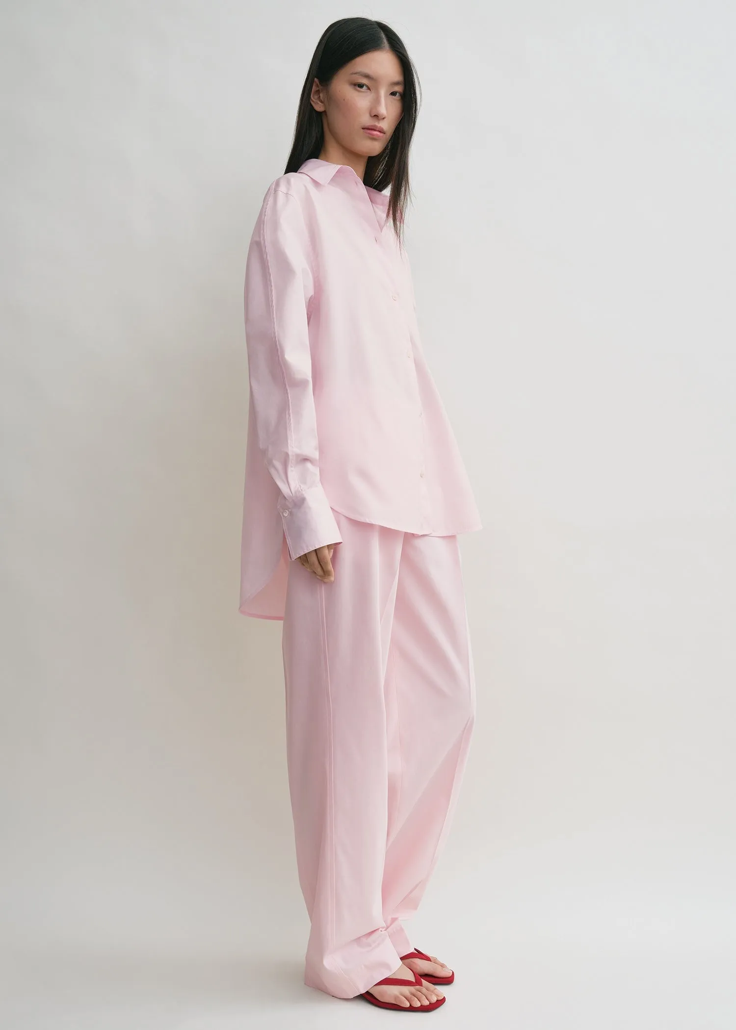 Kimono-sleeve poplin shirt blossom sold by Toteme product image thumbnail 2