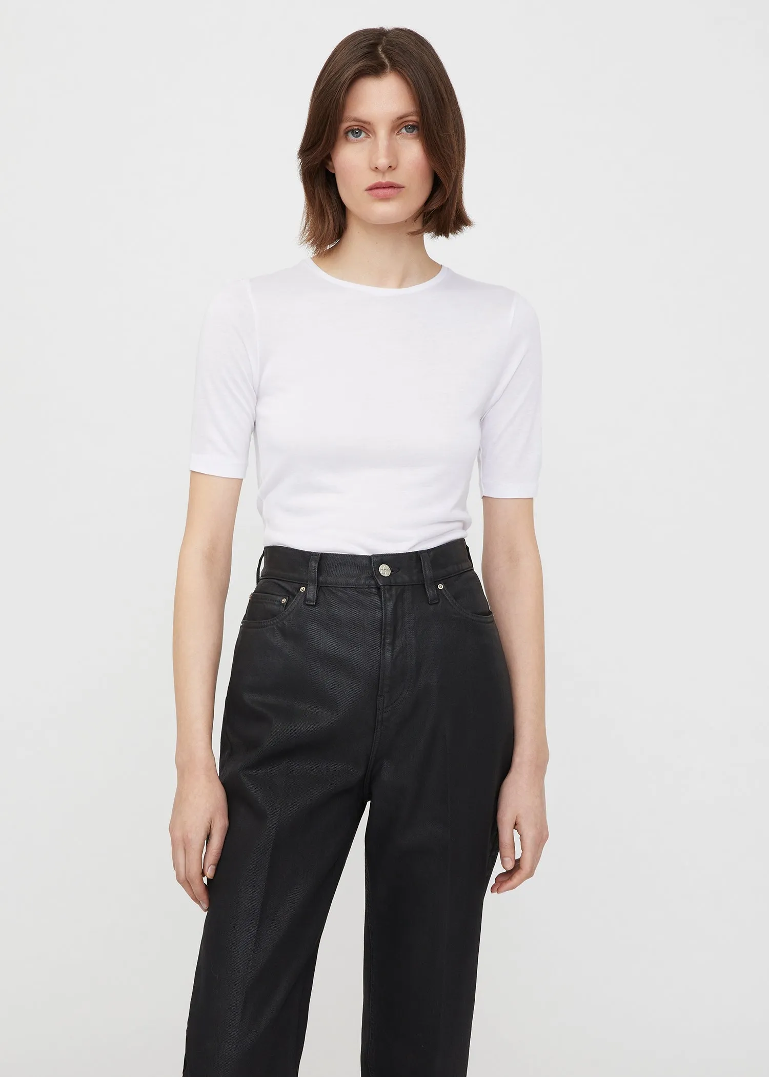 Thin cashmere modal tee off-white sold by Toteme product image thumbnail 2
