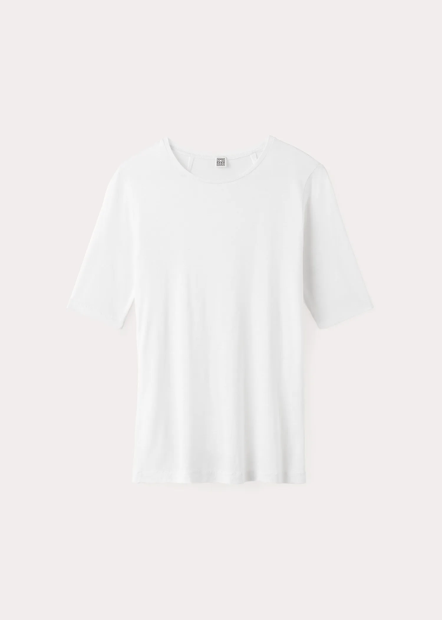 Thin cashmere modal tee off-white sold by Toteme product image thumbnail 5