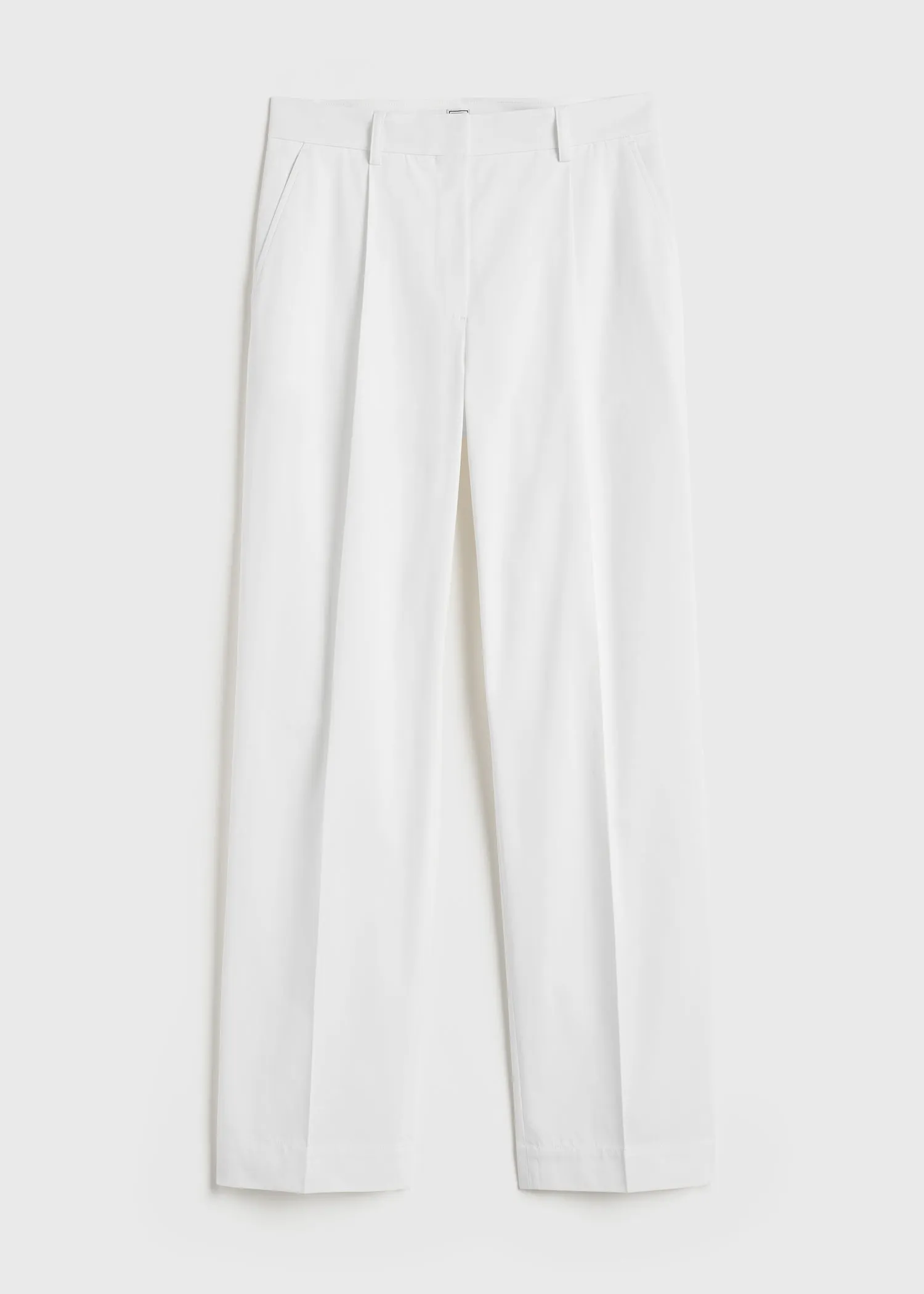 Slanted pocket trousers white sold by Toteme product image thumbnail 5
