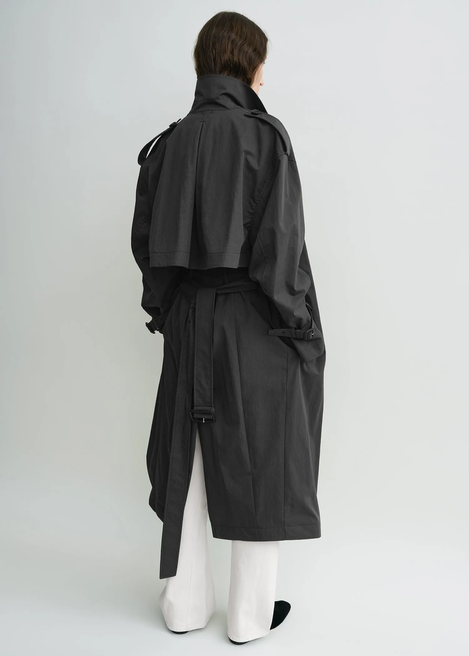 Crisp summer trench washed black sold by Toteme product image thumbnail 3