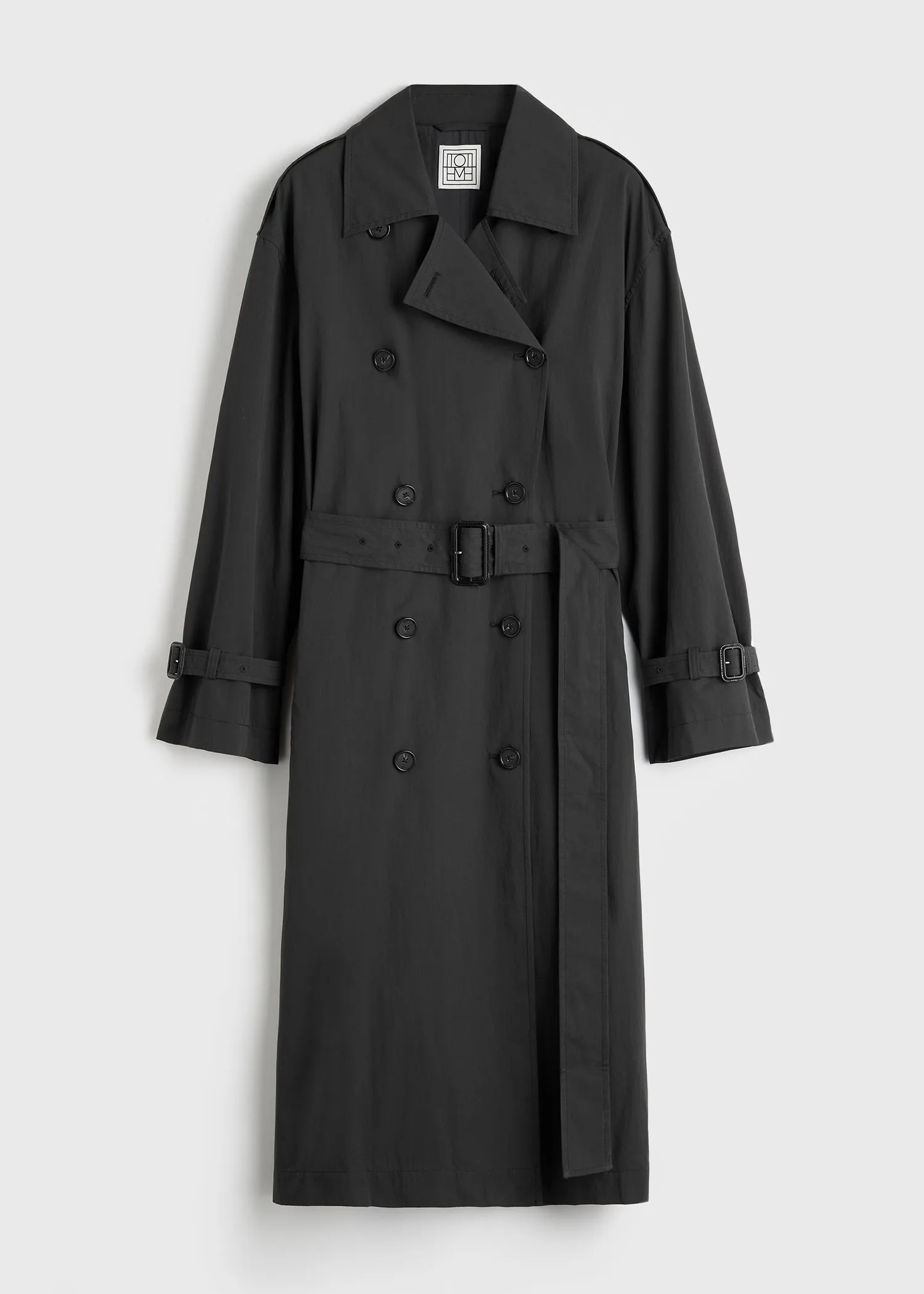 Crisp summer trench washed black sold by Toteme product image thumbnail 5