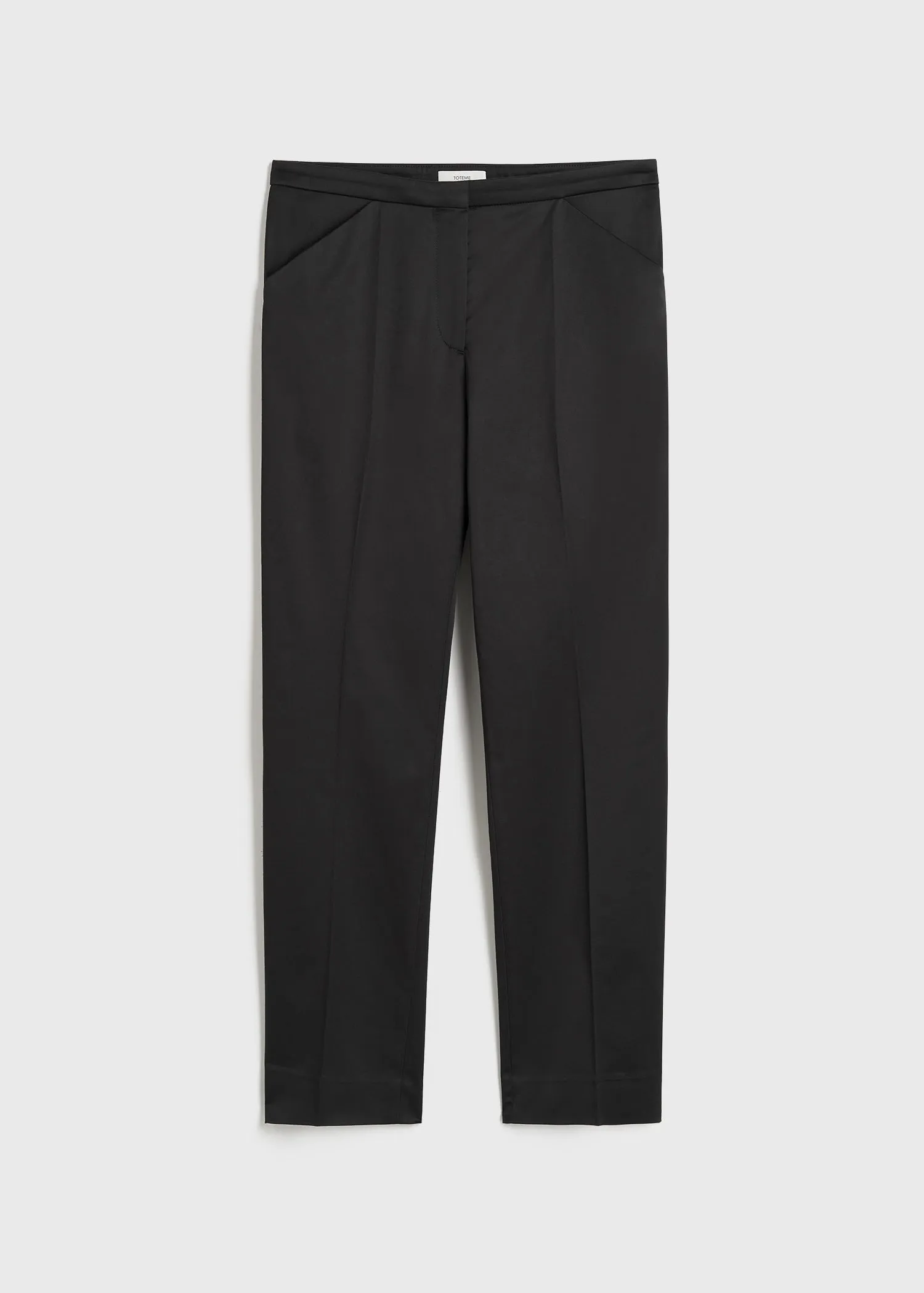 Cropped straight trousers black sold by Toteme product image thumbnail 5