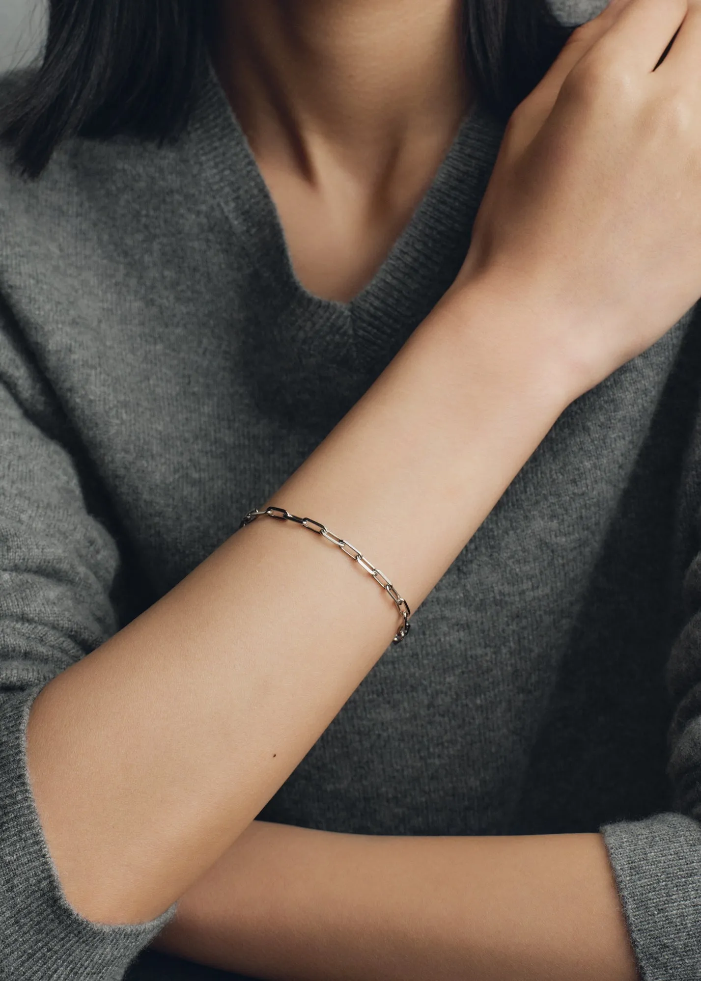 Chain bracelet 18kt white gold sold by Toteme product image thumbnail 3