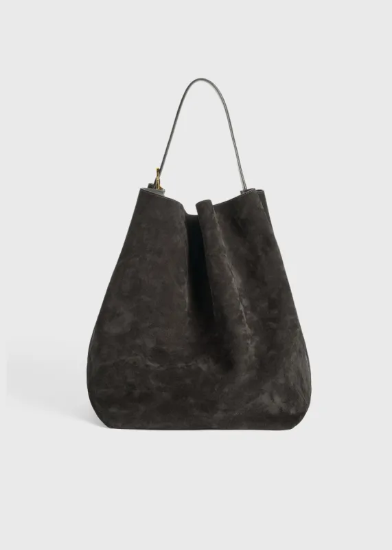 Belted suede tote pepper sold by Toteme