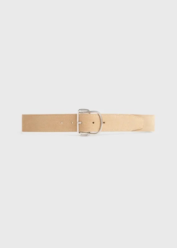 Swirl suede belt desert sold by Toteme