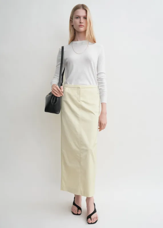 Straight skirt ecru made by Toteme