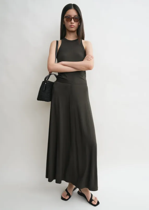 Fluid jersey skirt pepper sold by Toteme