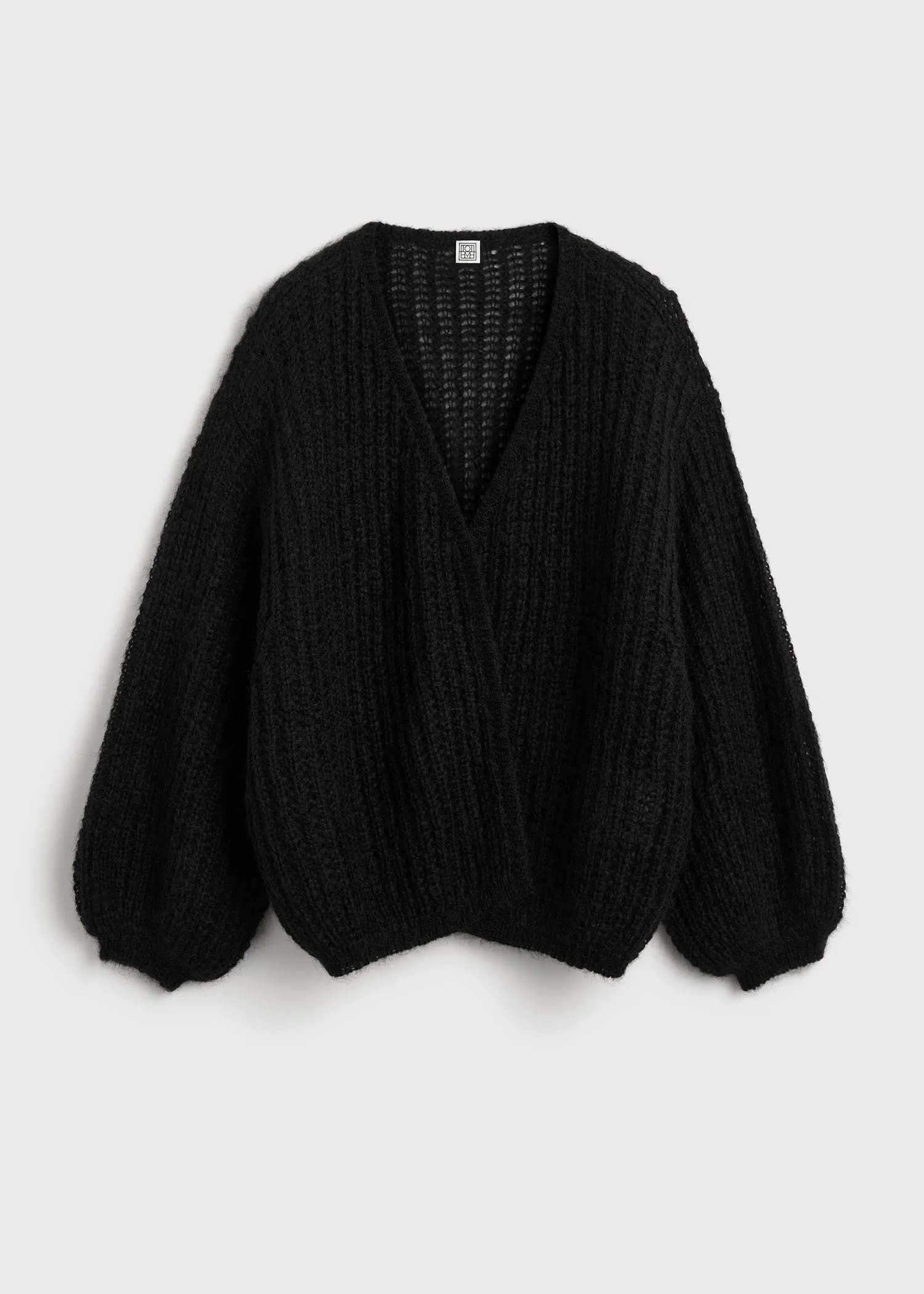 Puffed cardigan black sold by Toteme product image thumbnail 5