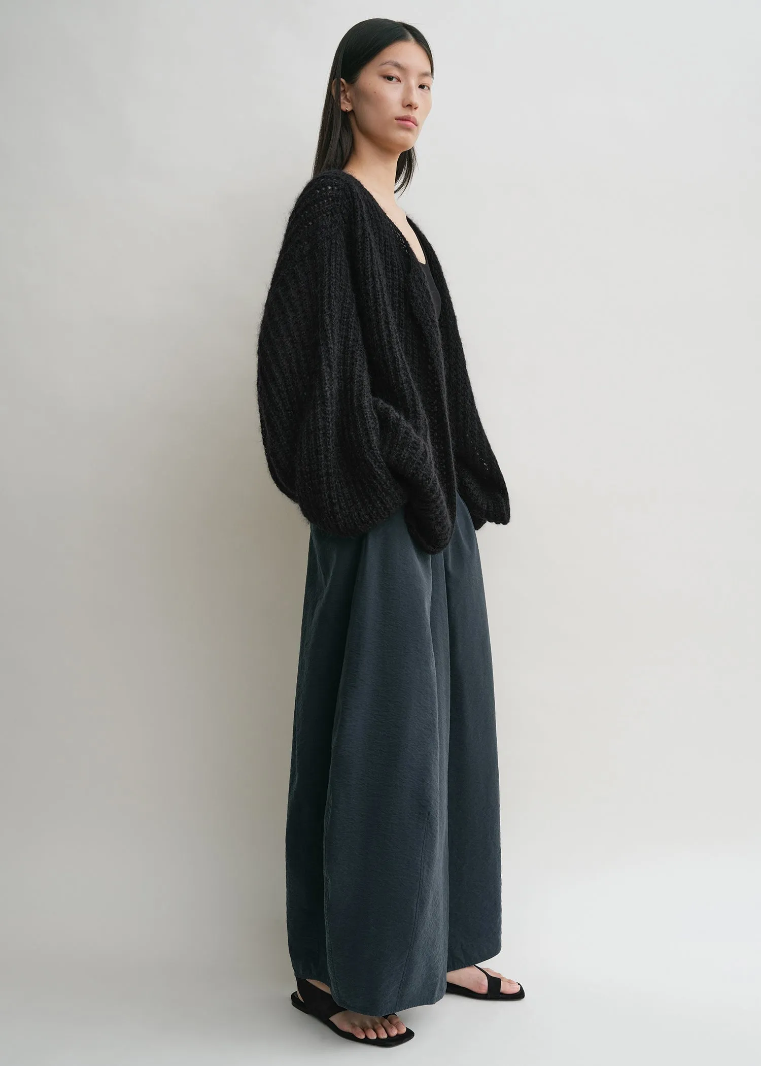 Puffed cardigan black sold by Toteme product image thumbnail 2