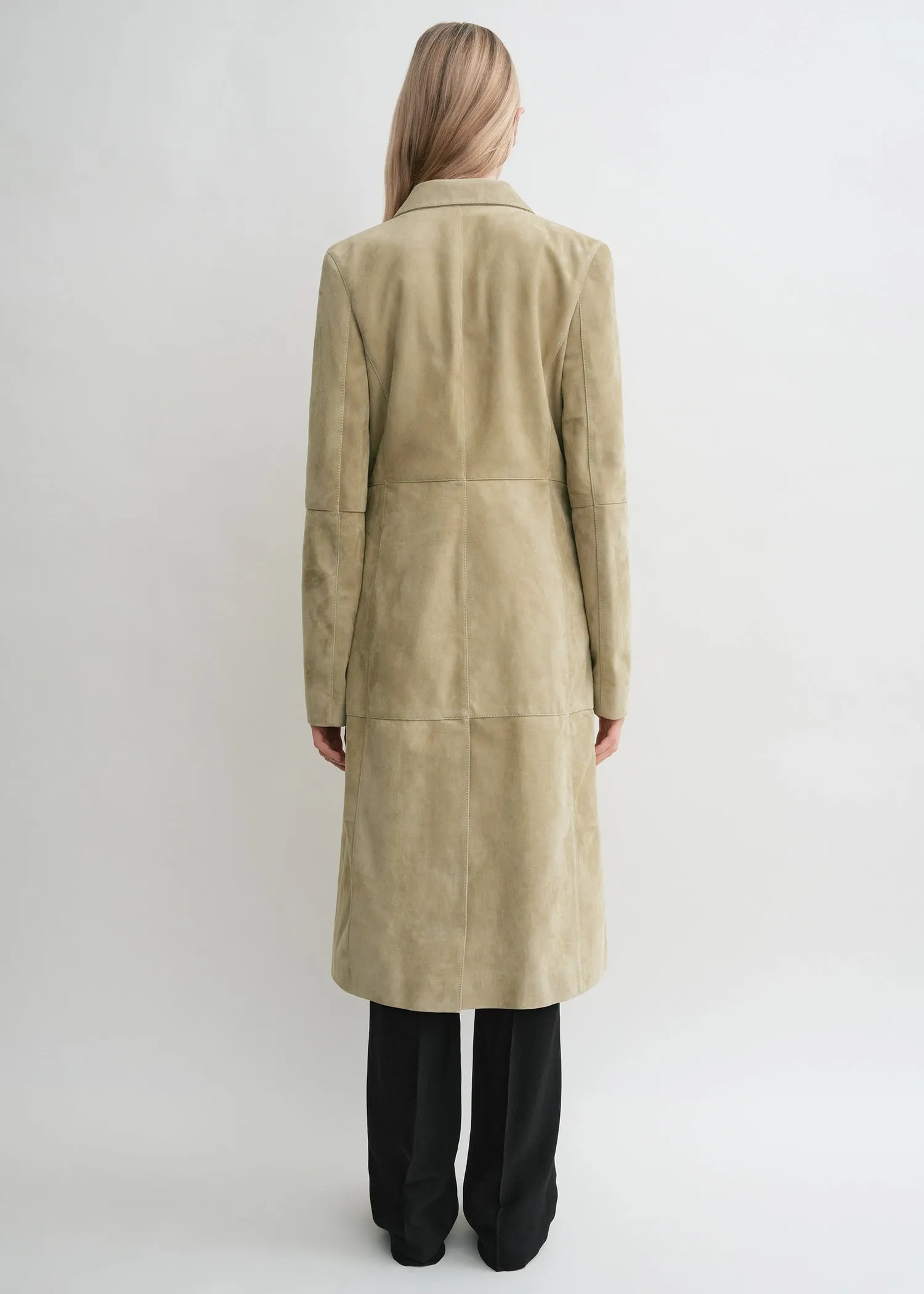 Cinched suede coat desert sold by Toteme product image thumbnail 3
