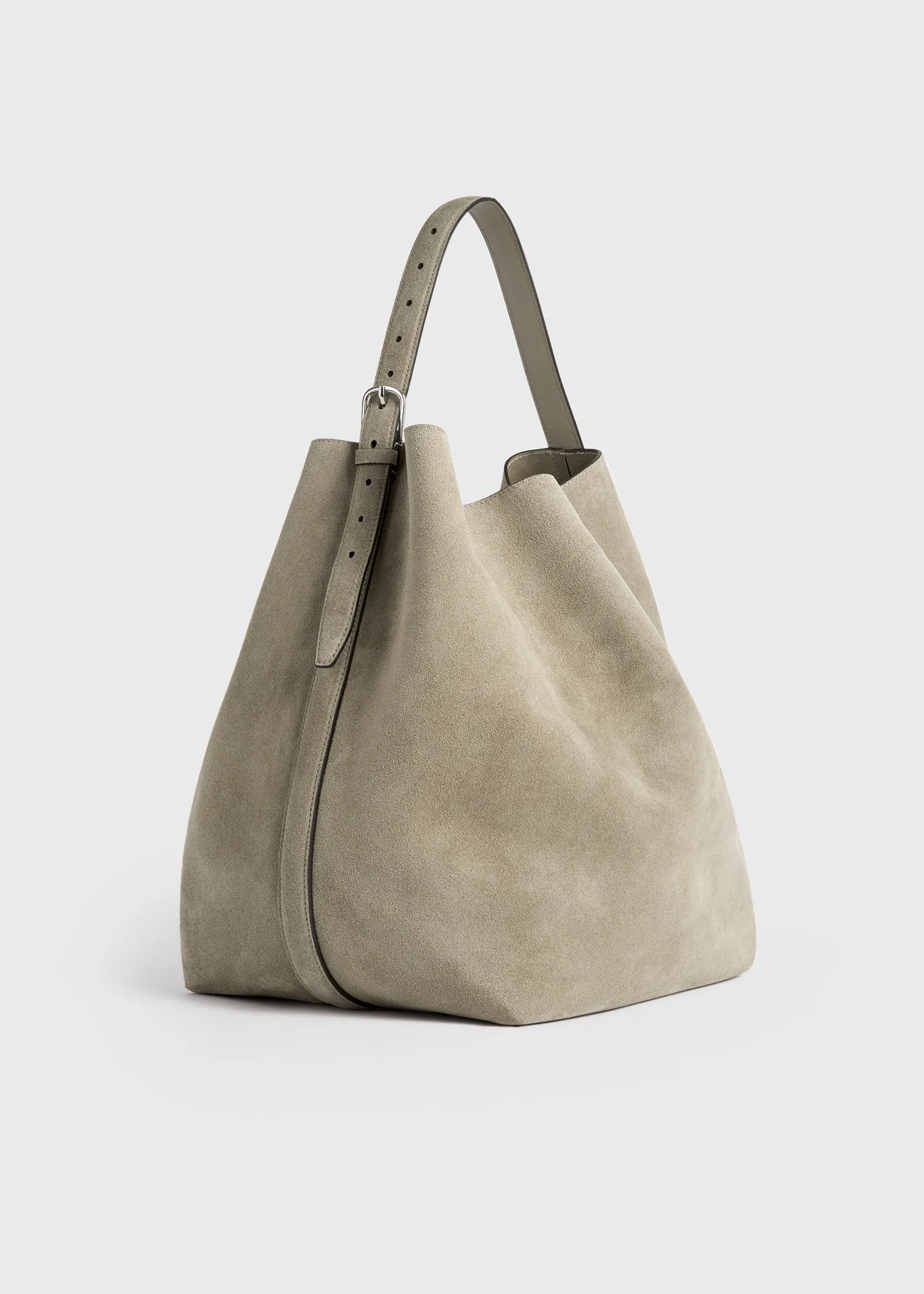 Belted suede tote desert sold by Toteme product image thumbnail 4