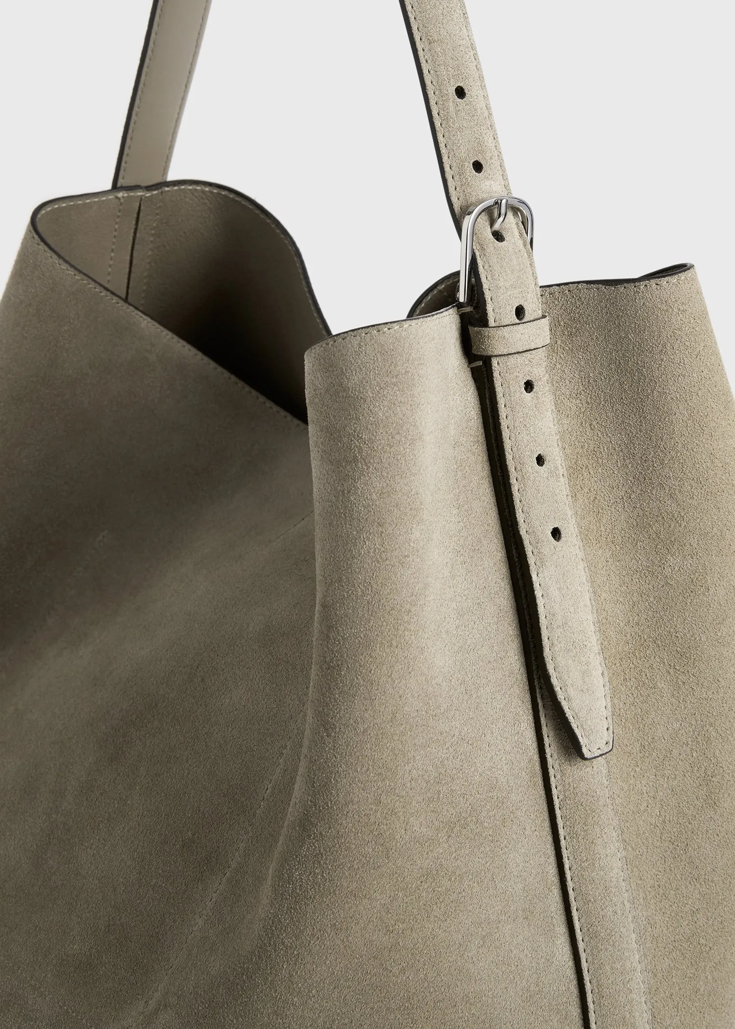 Belted suede tote desert sold by Toteme product image thumbnail 5