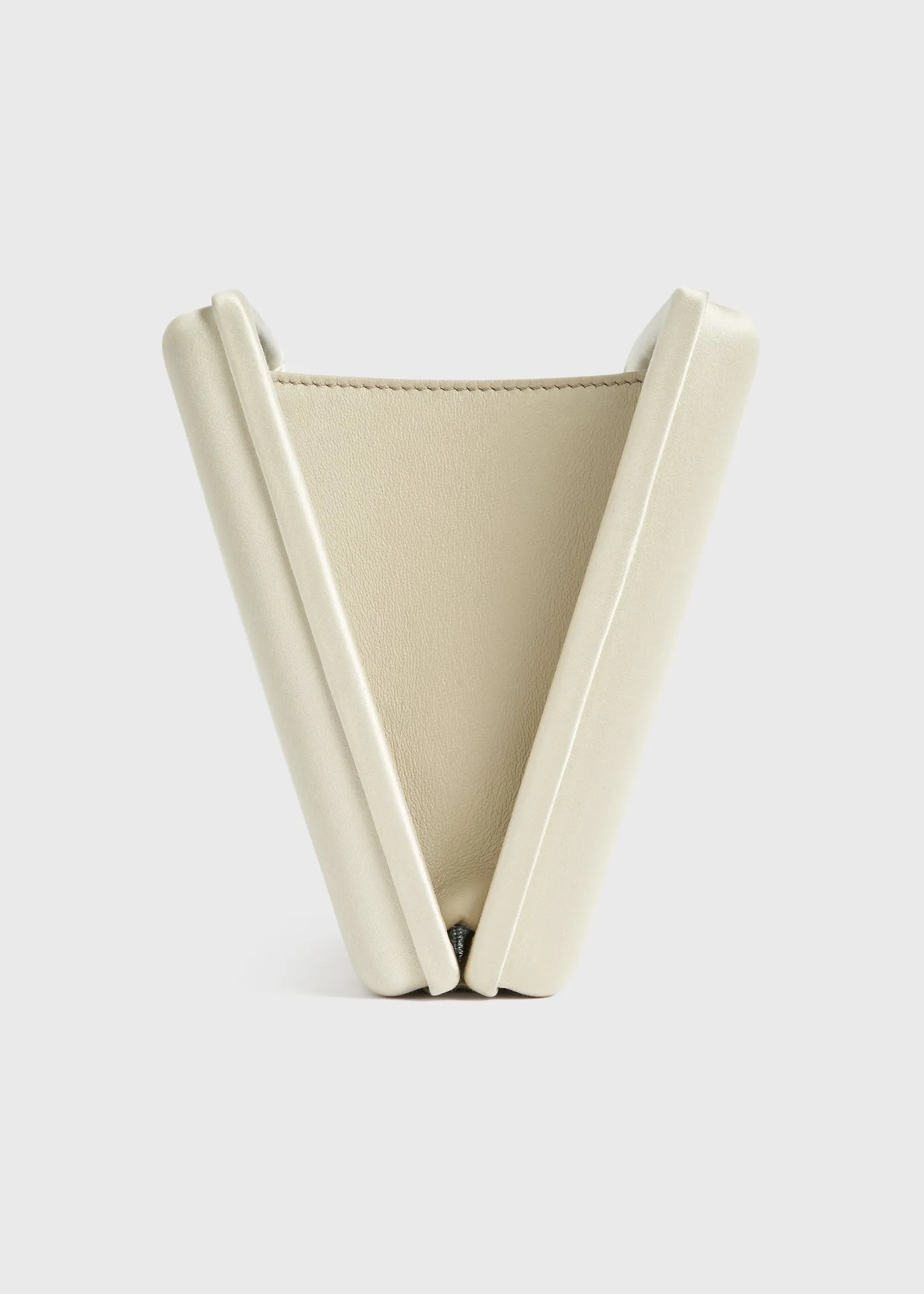 Satin box clutch ecru sold by Toteme product image thumbnail 5