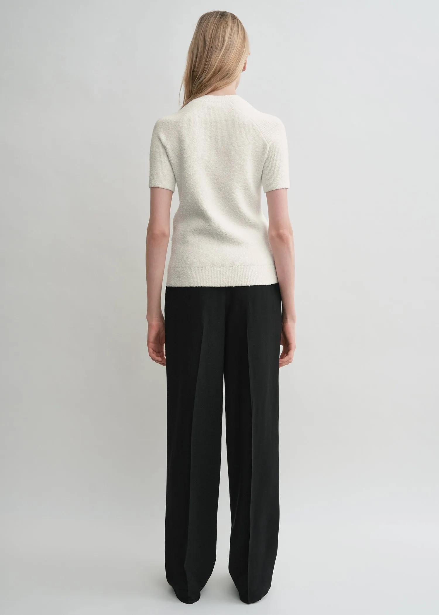 Raglan-sleeve terry knit white sold by Toteme product image thumbnail 3