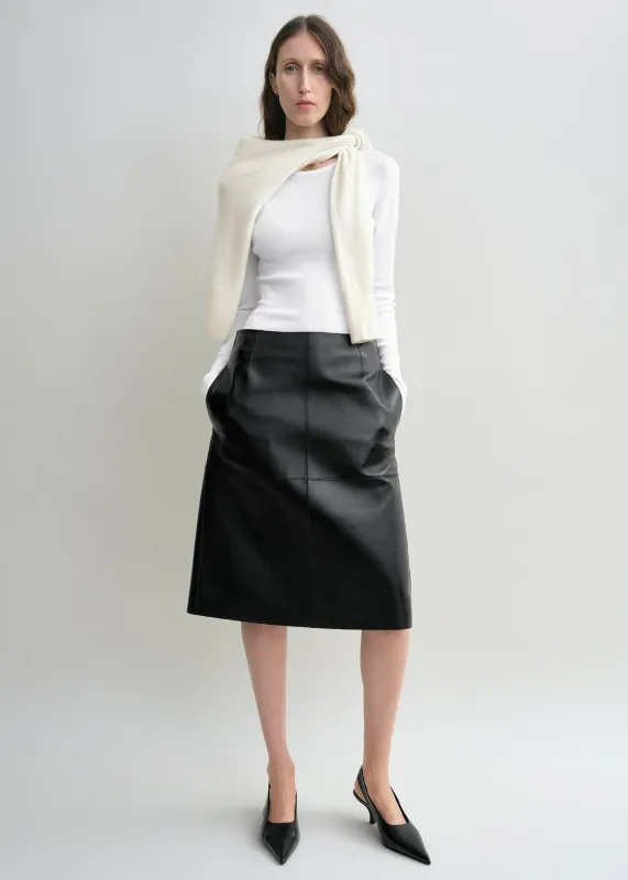 Compact cotton top white sold by Toteme