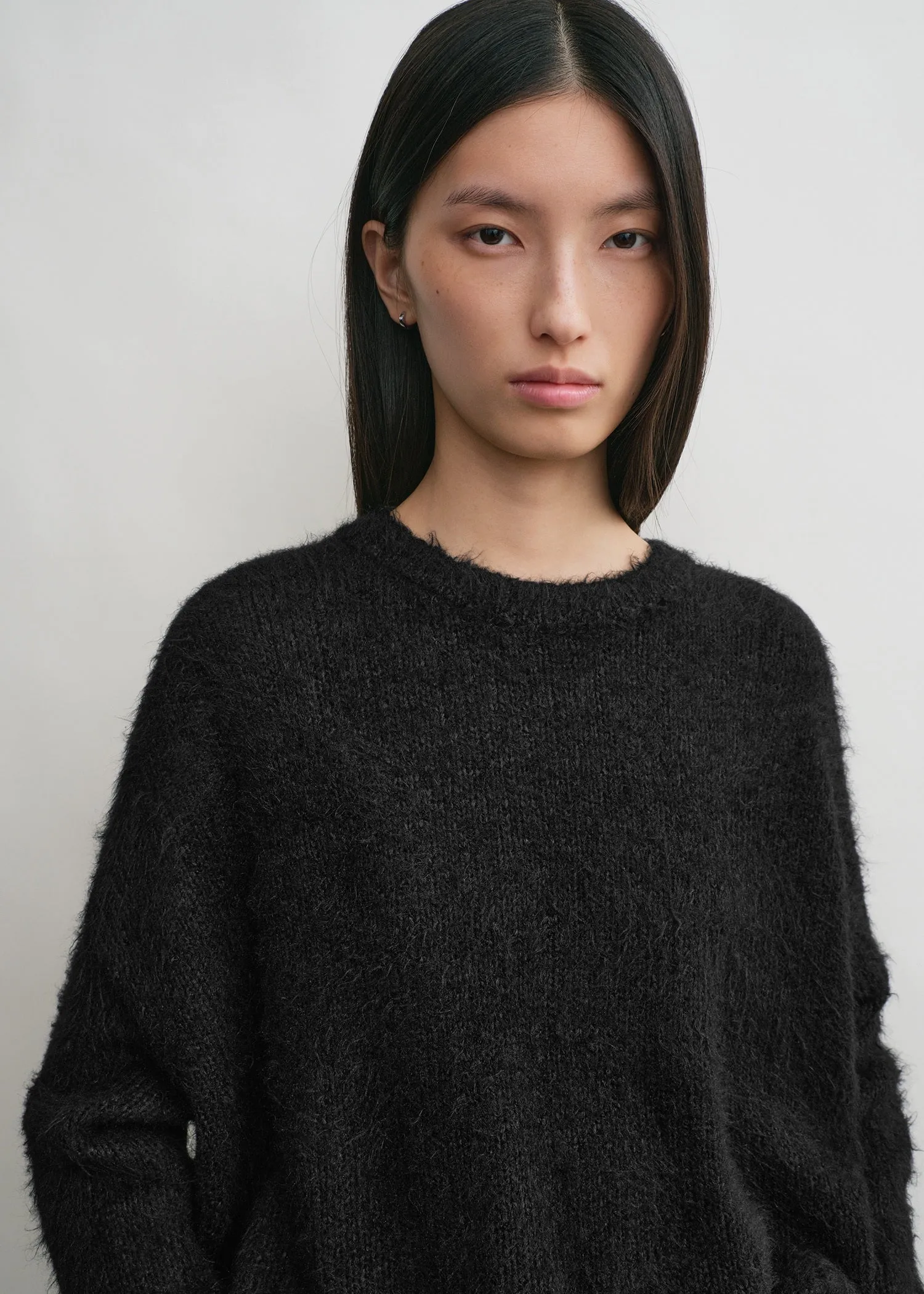 Boxy silk knit black sold by Toteme product image thumbnail 4