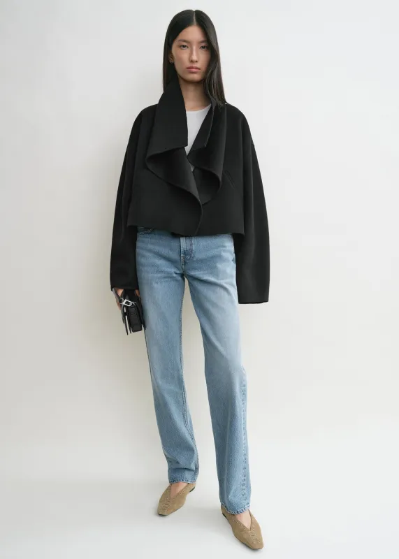 Signature doublé jacket black sold by Toteme