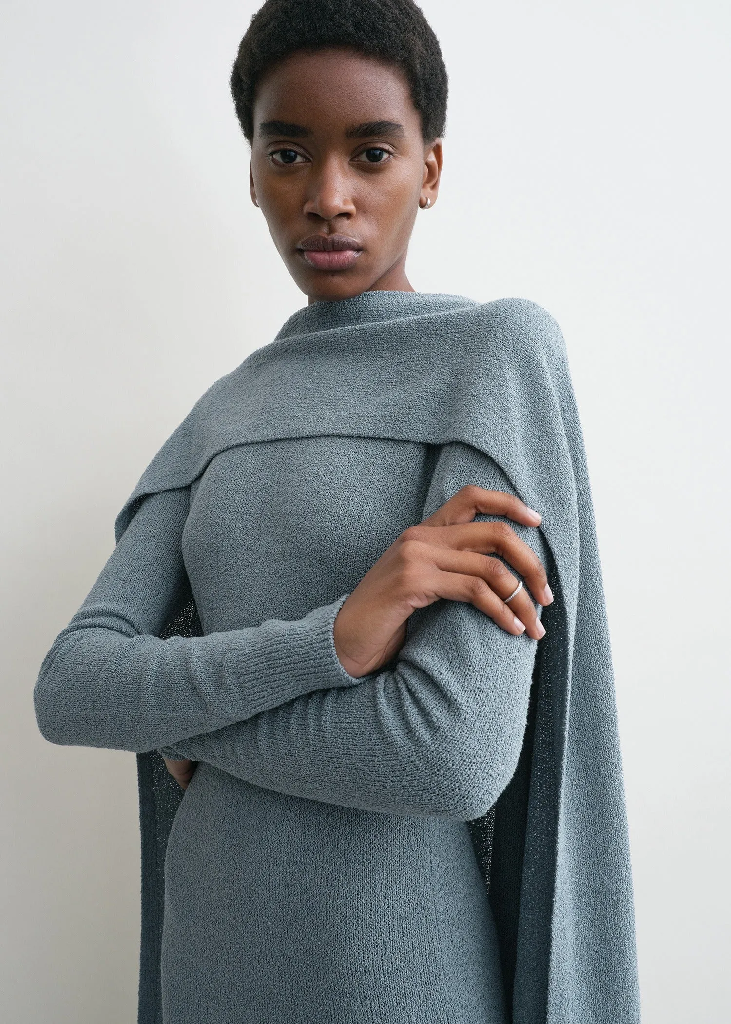 Cape knit dress mistral sold by Toteme product image thumbnail 5