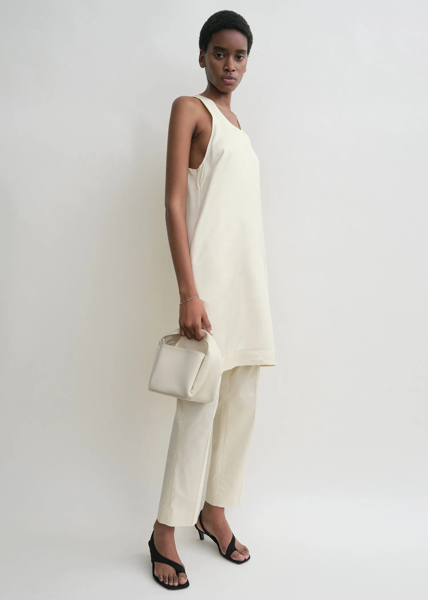 Petite satin bucket bag ecru sold by Toteme product image thumbnail 2