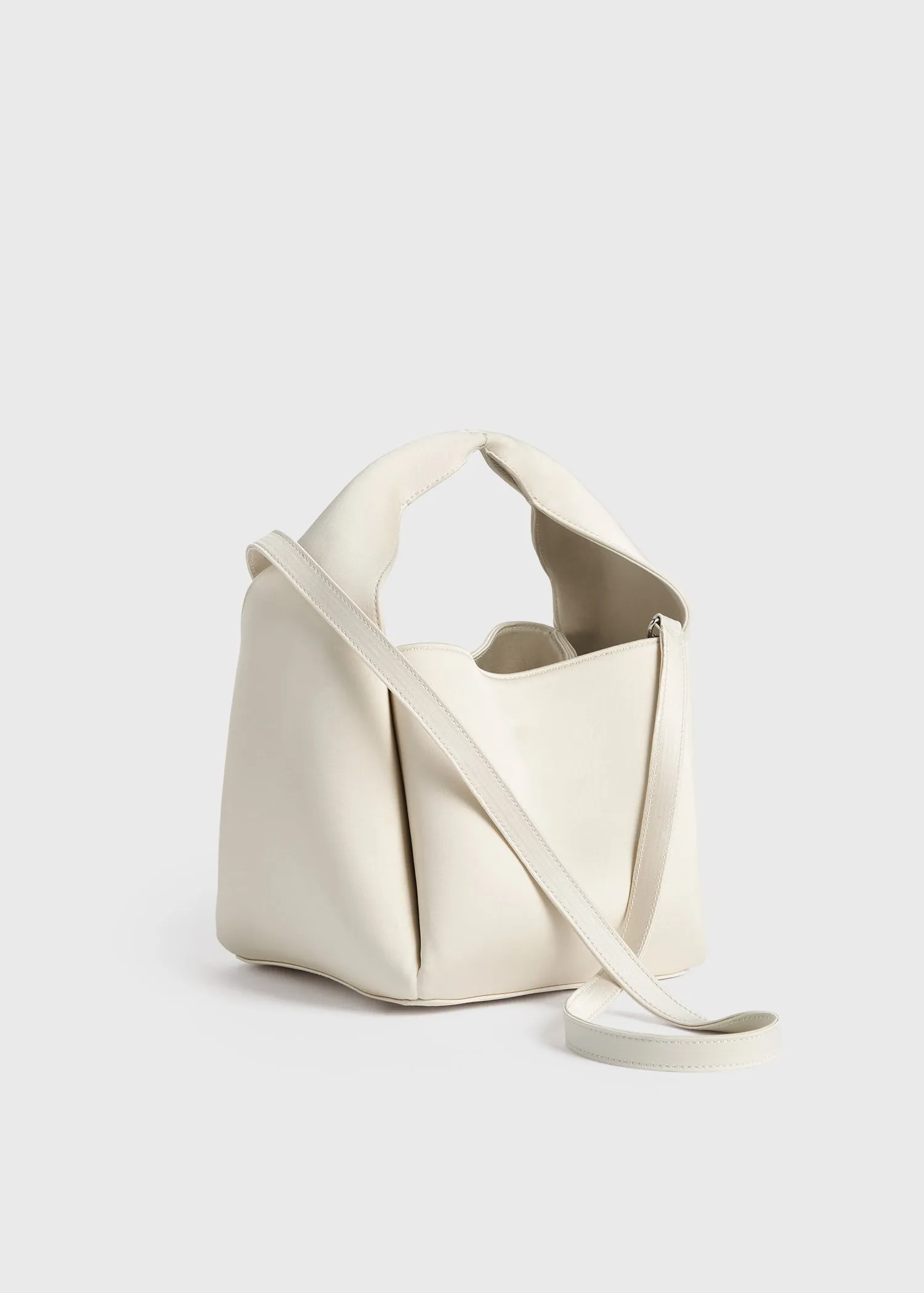 Petite satin bucket bag ecru sold by Toteme product image thumbnail 4