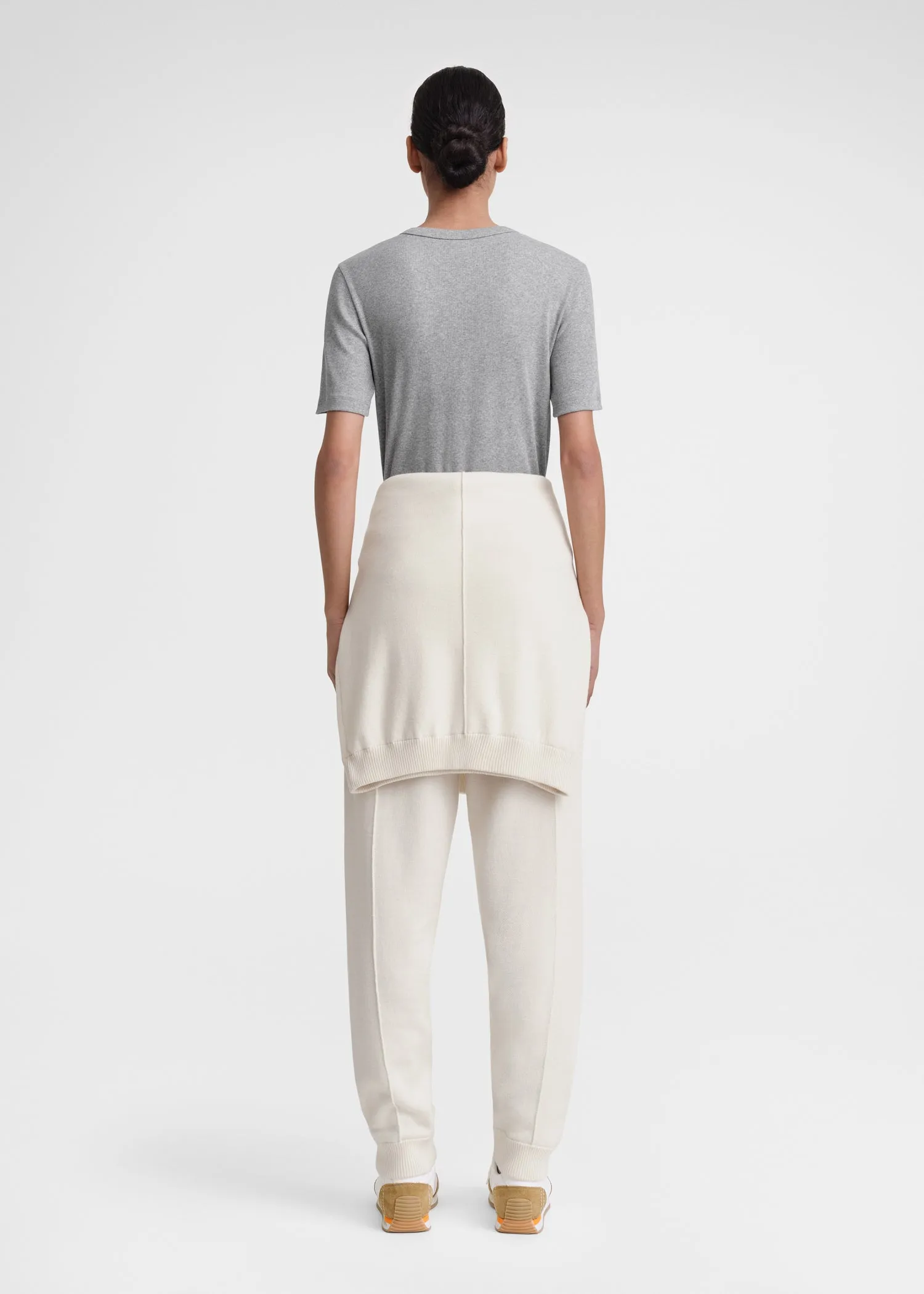 Classic rib tee grey melange sold by Toteme product image thumbnail 3