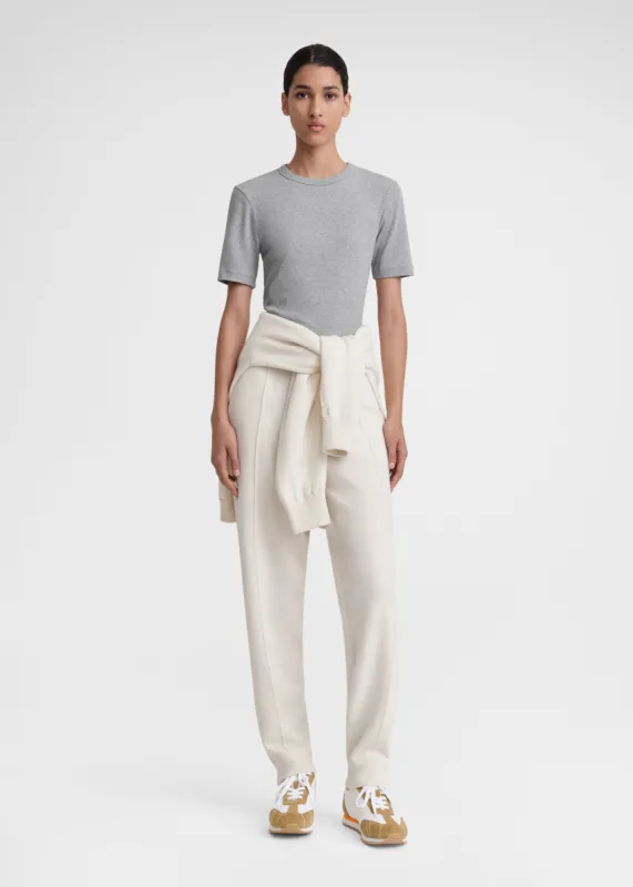 Classic rib tee grey melange sold by Toteme