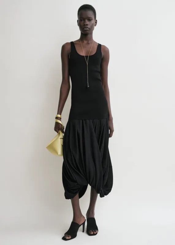 Cocoon tank dress black sold by Toteme