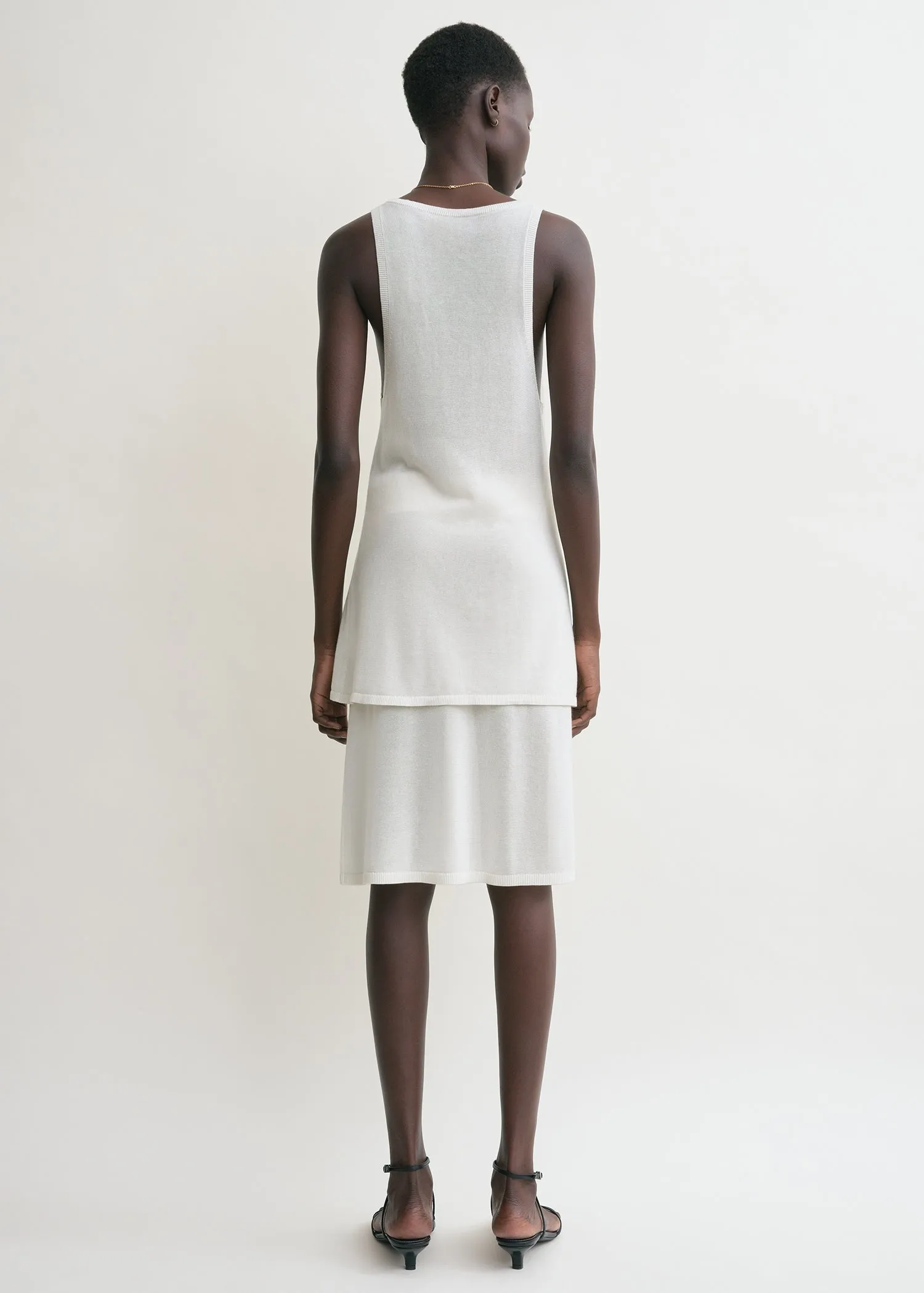 Short knit skirt white sold by Toteme product image thumbnail 3