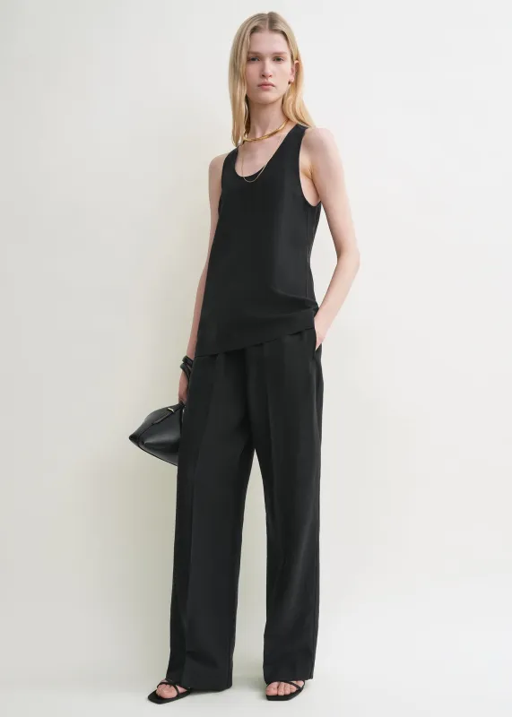 Scoop tank top black sold by Toteme