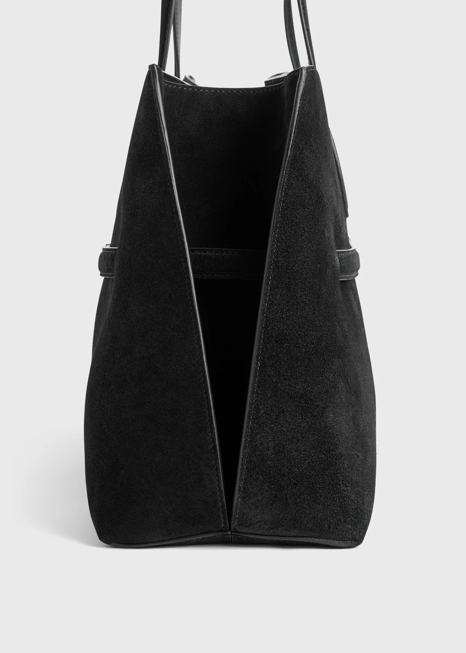 Suede lounge tote black sold by Toteme product image thumbnail 5