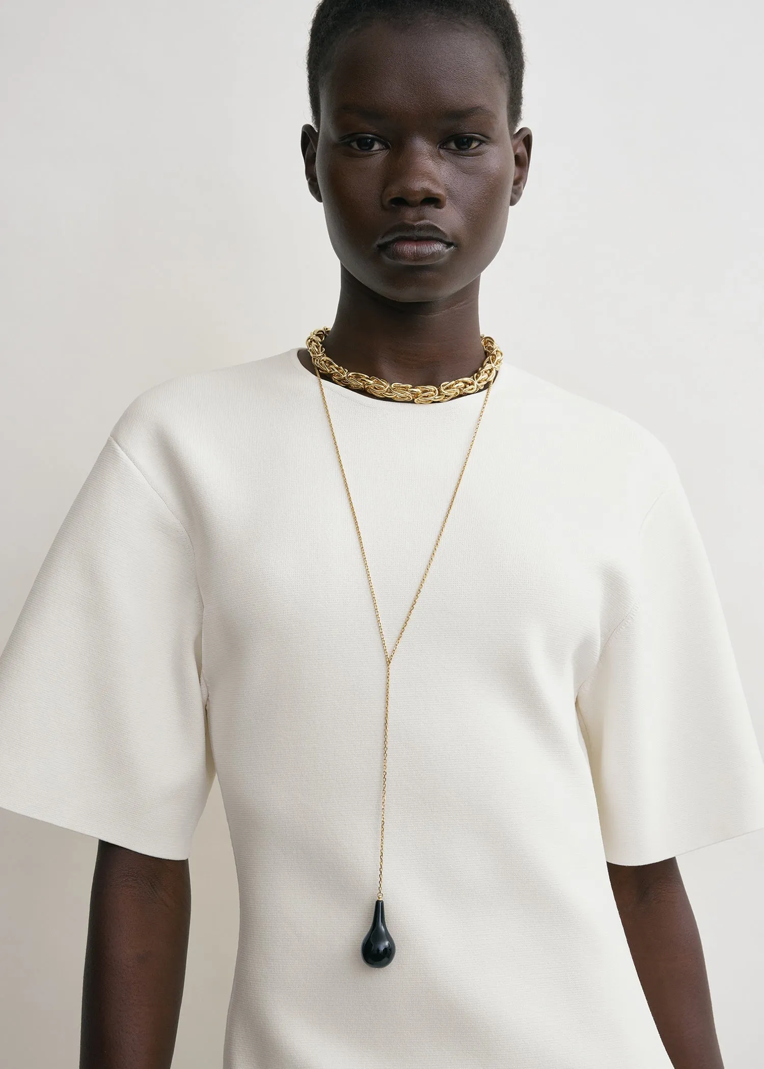 Tee knit dress white sold by Toteme product image thumbnail 4