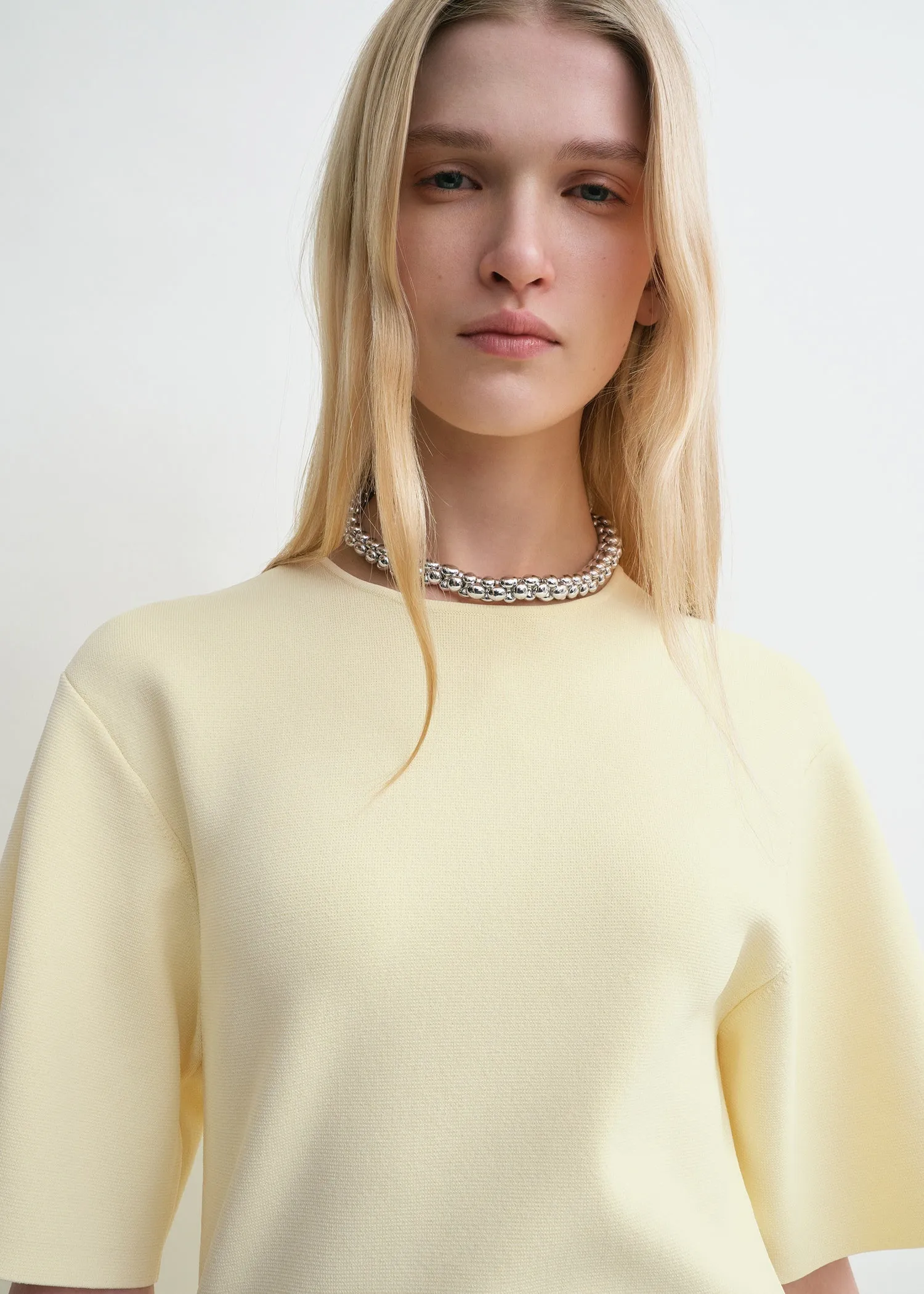 Tee knit dress straw sold by Toteme product image thumbnail 4