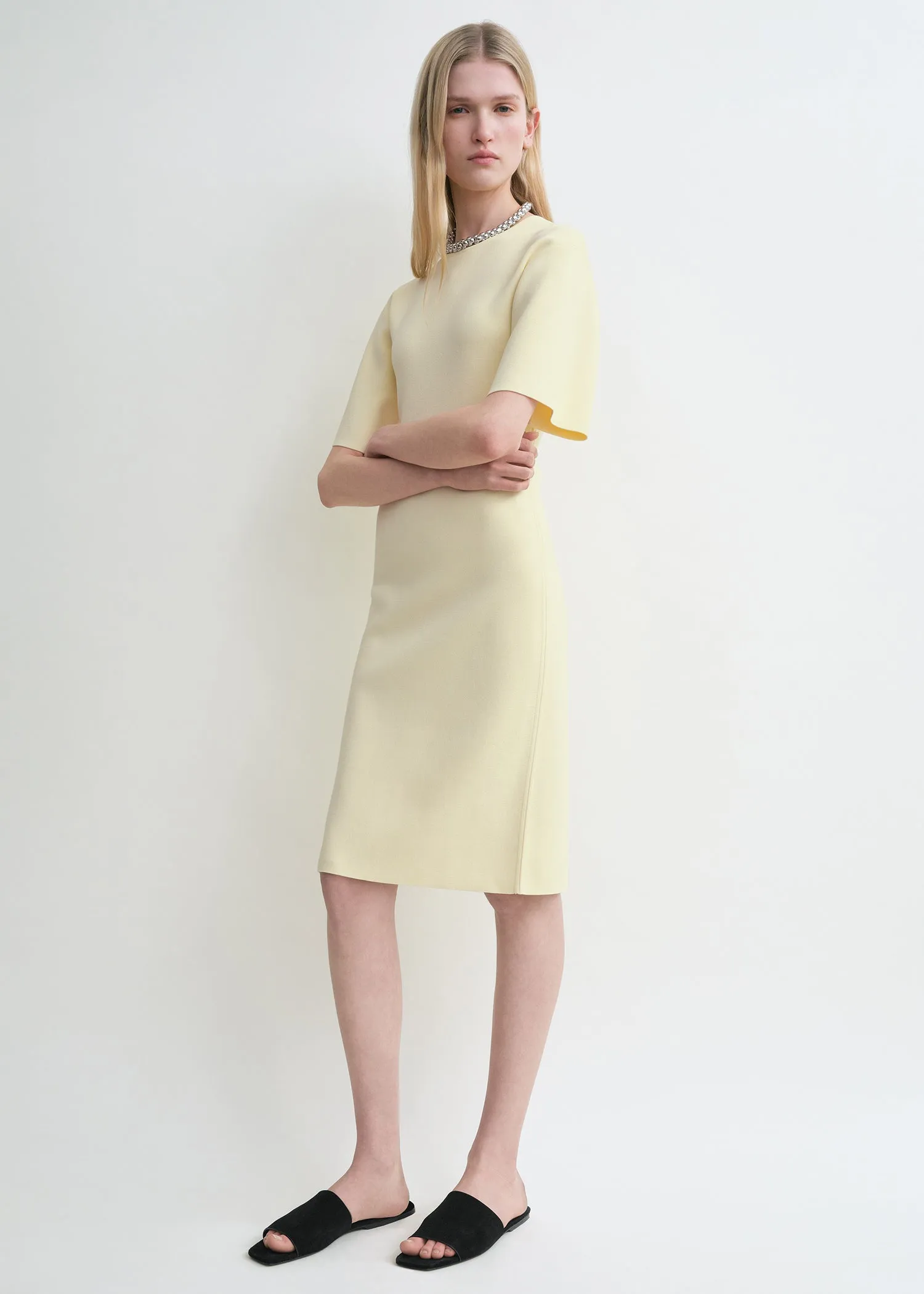 Tee knit dress straw sold by Toteme product image thumbnail 5