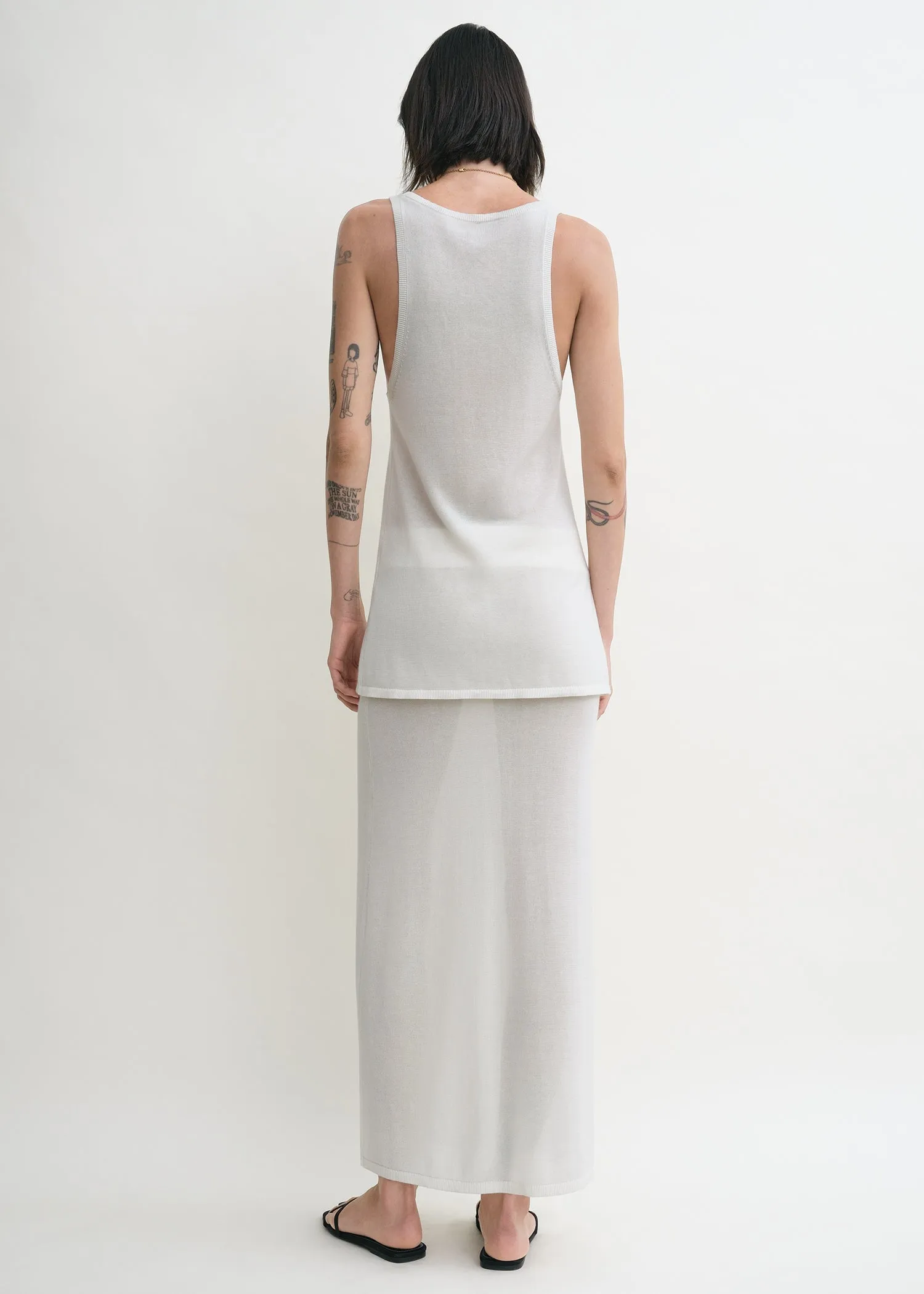 Tank knit white sold by Toteme product image thumbnail 3