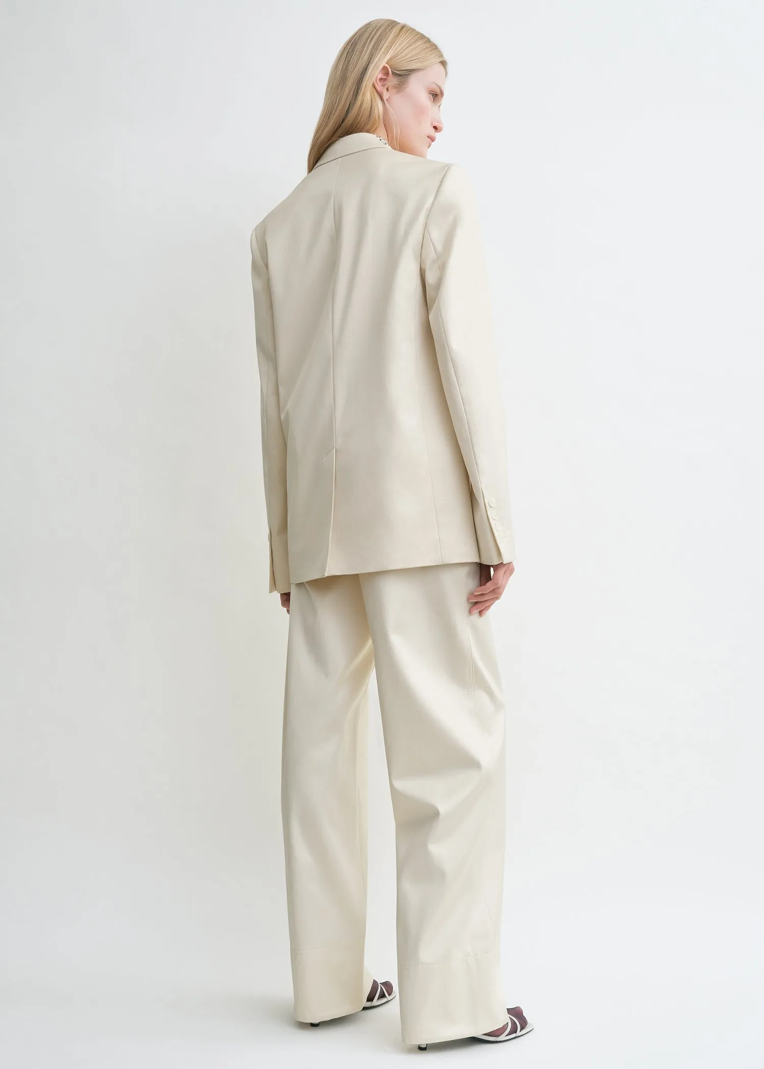 Stitch lapel jacket ecru sold by Toteme product image thumbnail 3