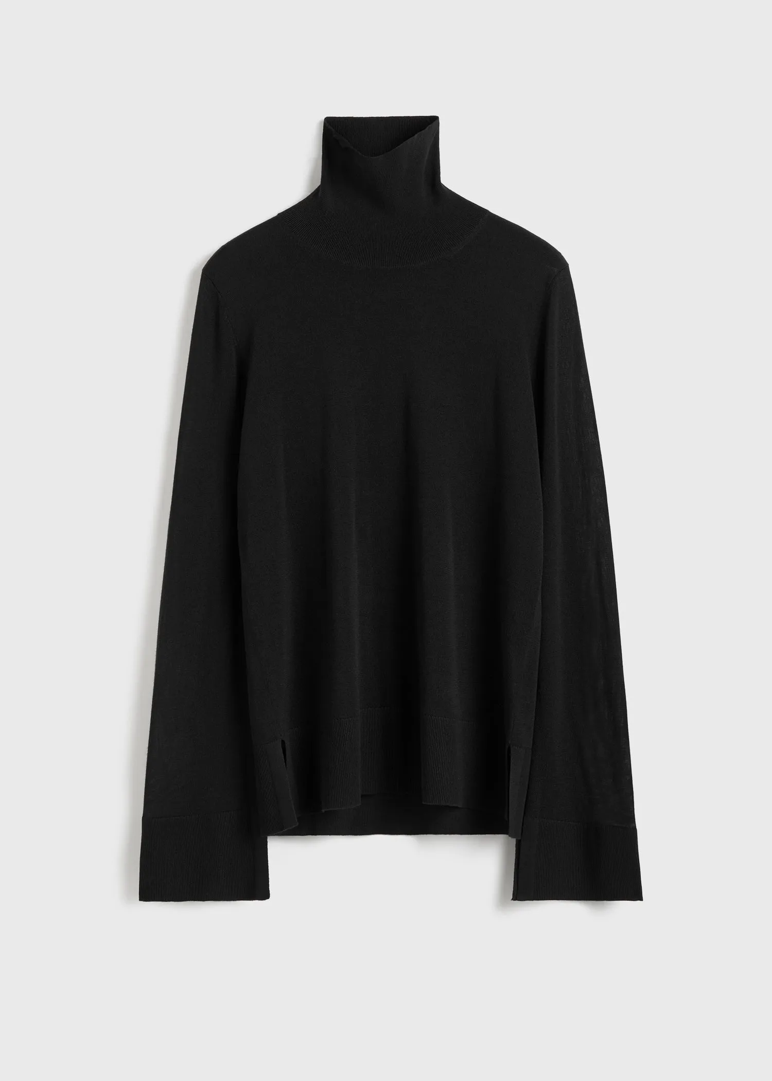 Slit sleeve turtleneck black sold by Toteme product image thumbnail 5