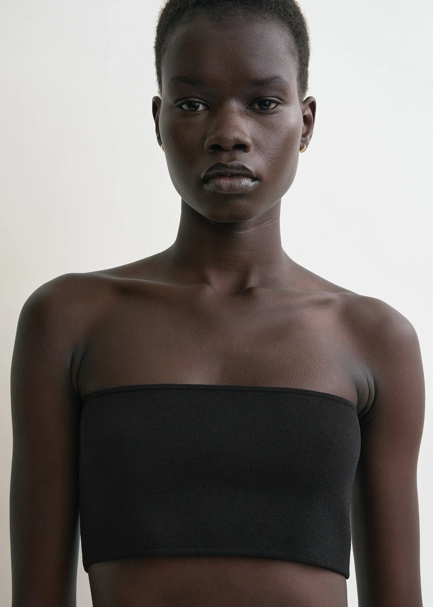 Bandeau knit black sold by Toteme product image thumbnail 4