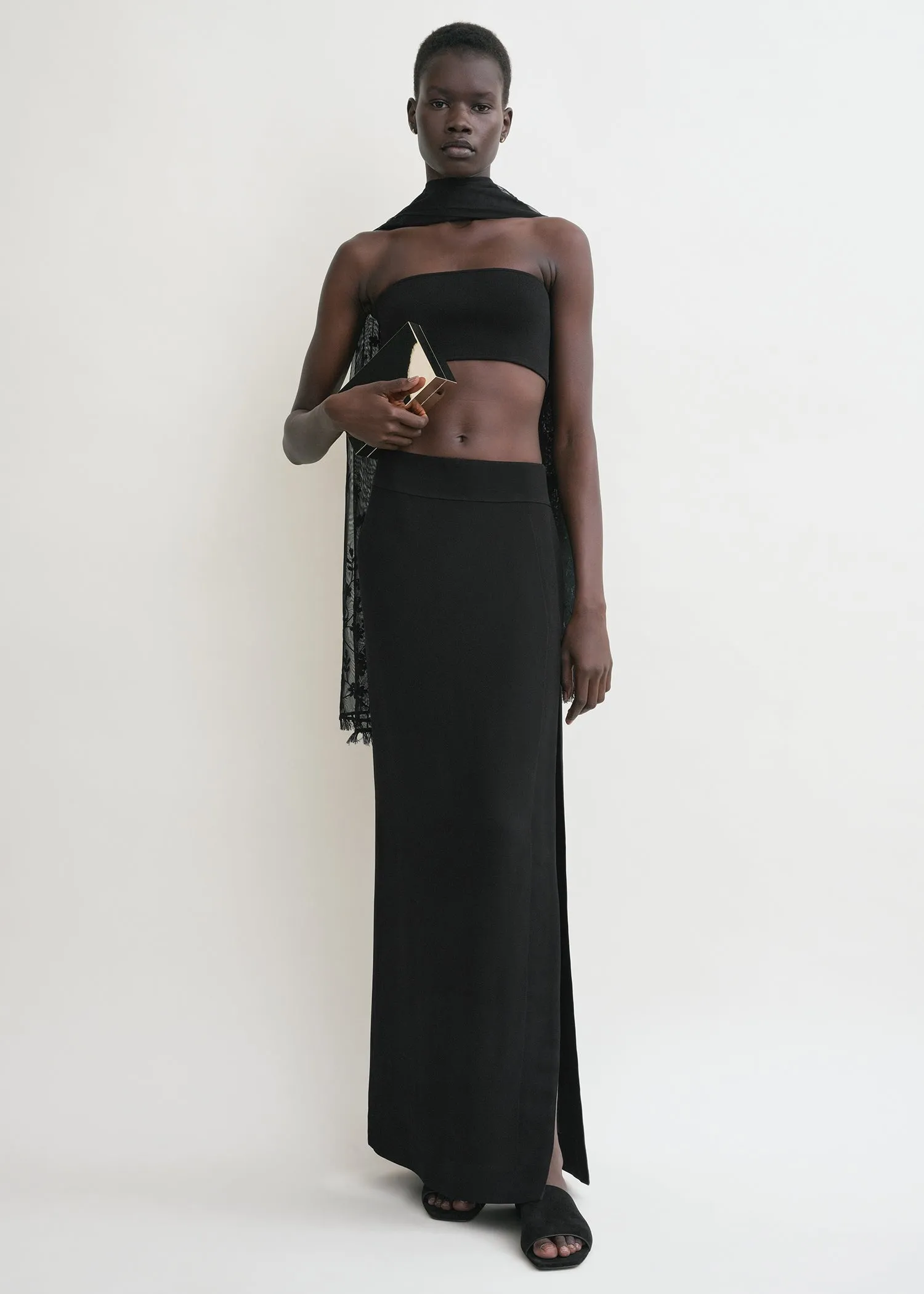 Bandeau knit black sold by Toteme