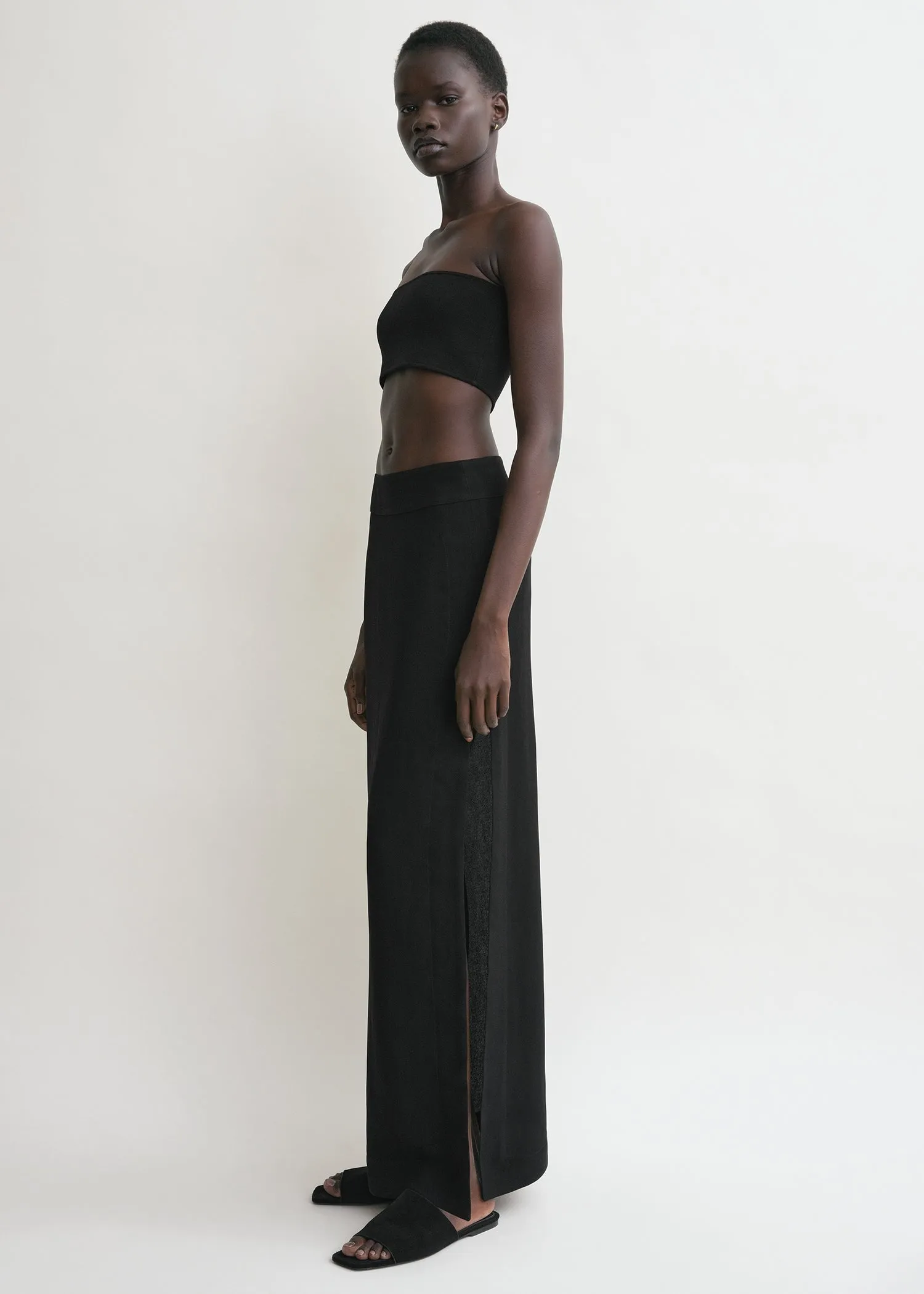 Bandeau knit black sold by Toteme product image thumbnail 2