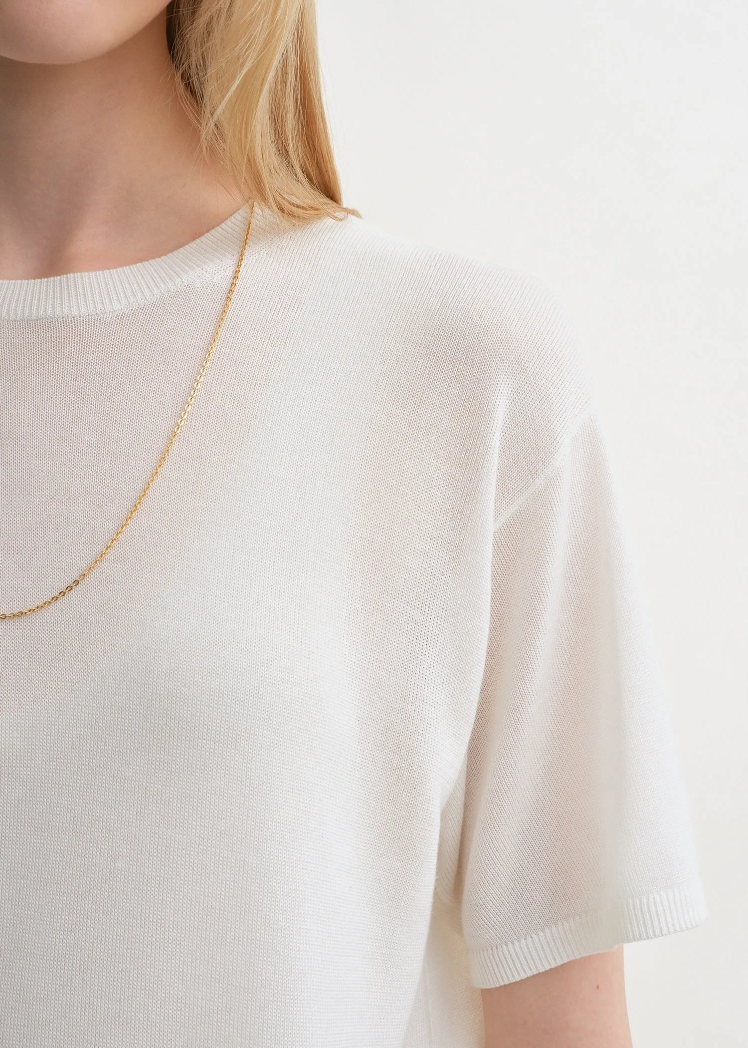 Tee knit white sold by Toteme product image thumbnail 2