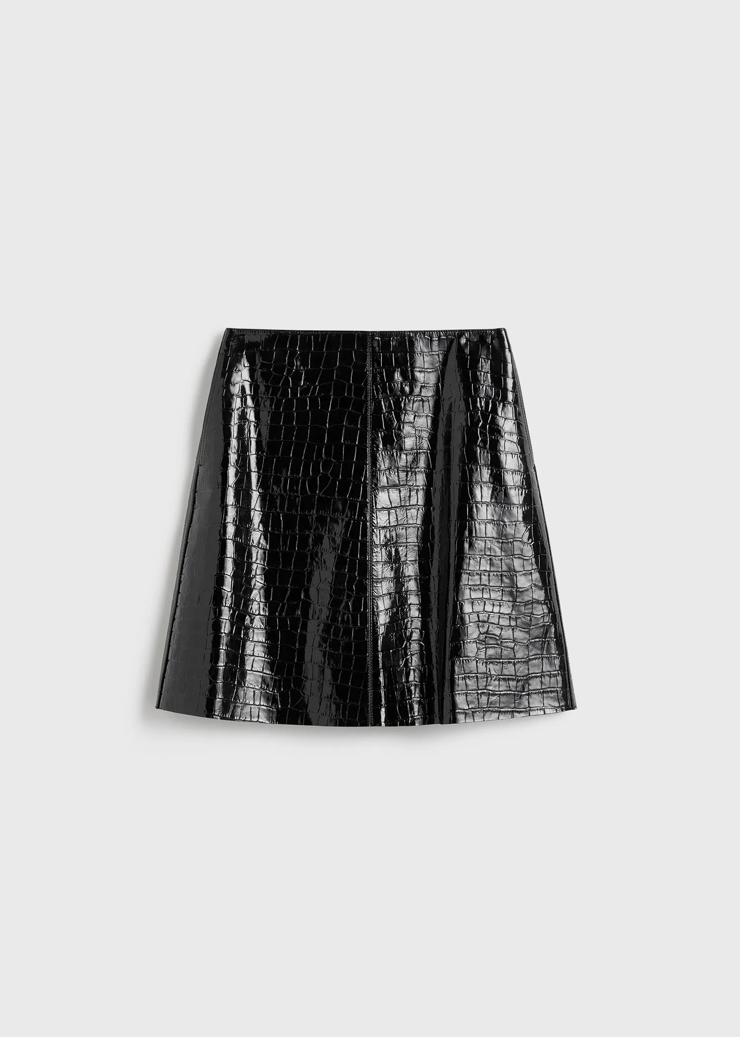 Croco-embossed skirt black sold by Toteme product image thumbnail 5