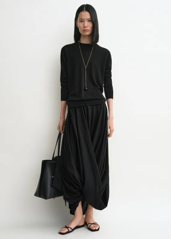 Cocoon skirt black sold by Toteme