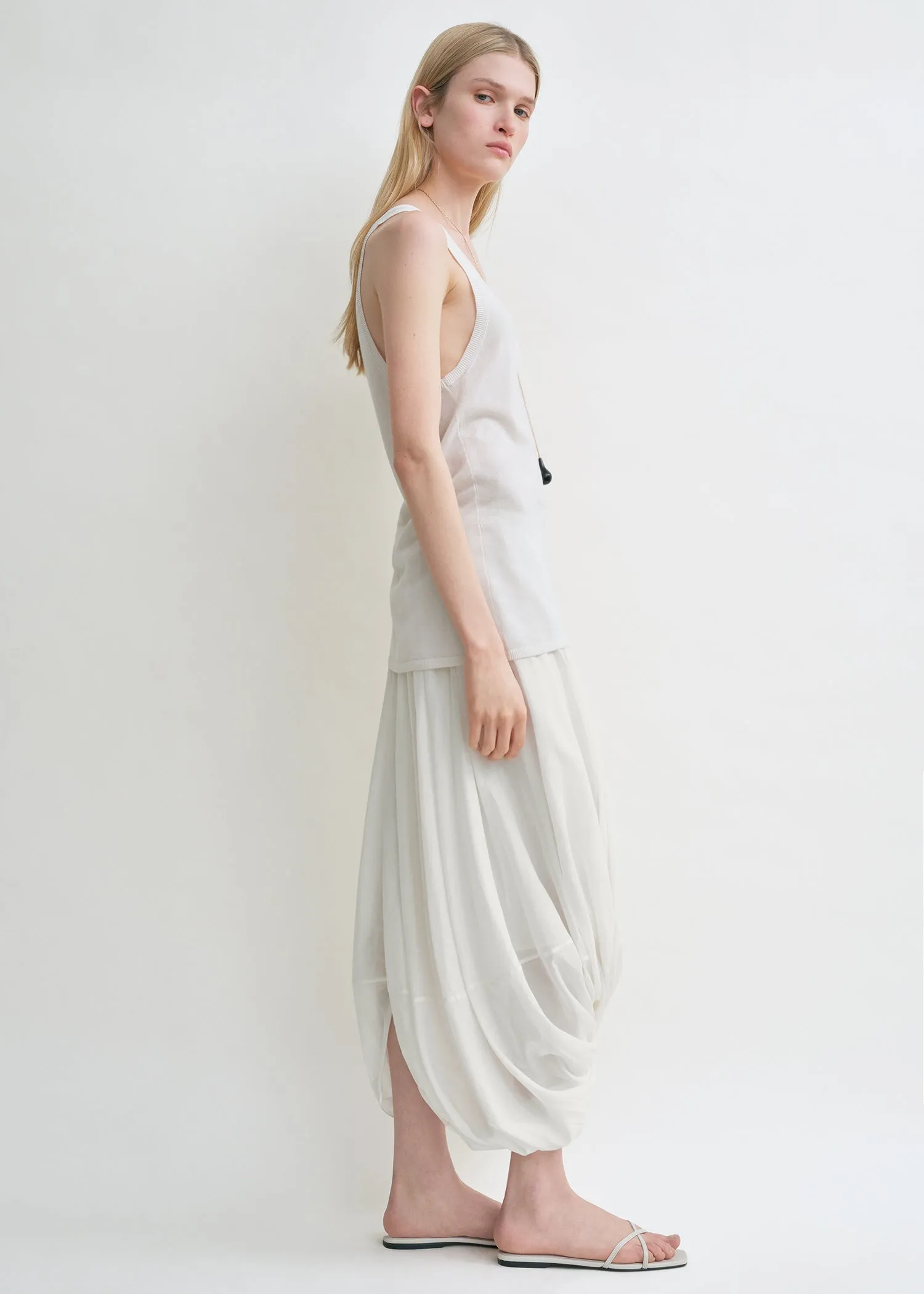 Cocoon skirt white sold by Toteme product image thumbnail 2