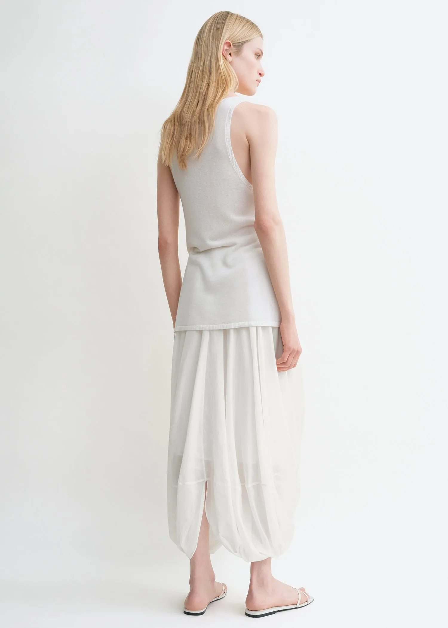 Cocoon skirt white sold by Toteme product image thumbnail 3