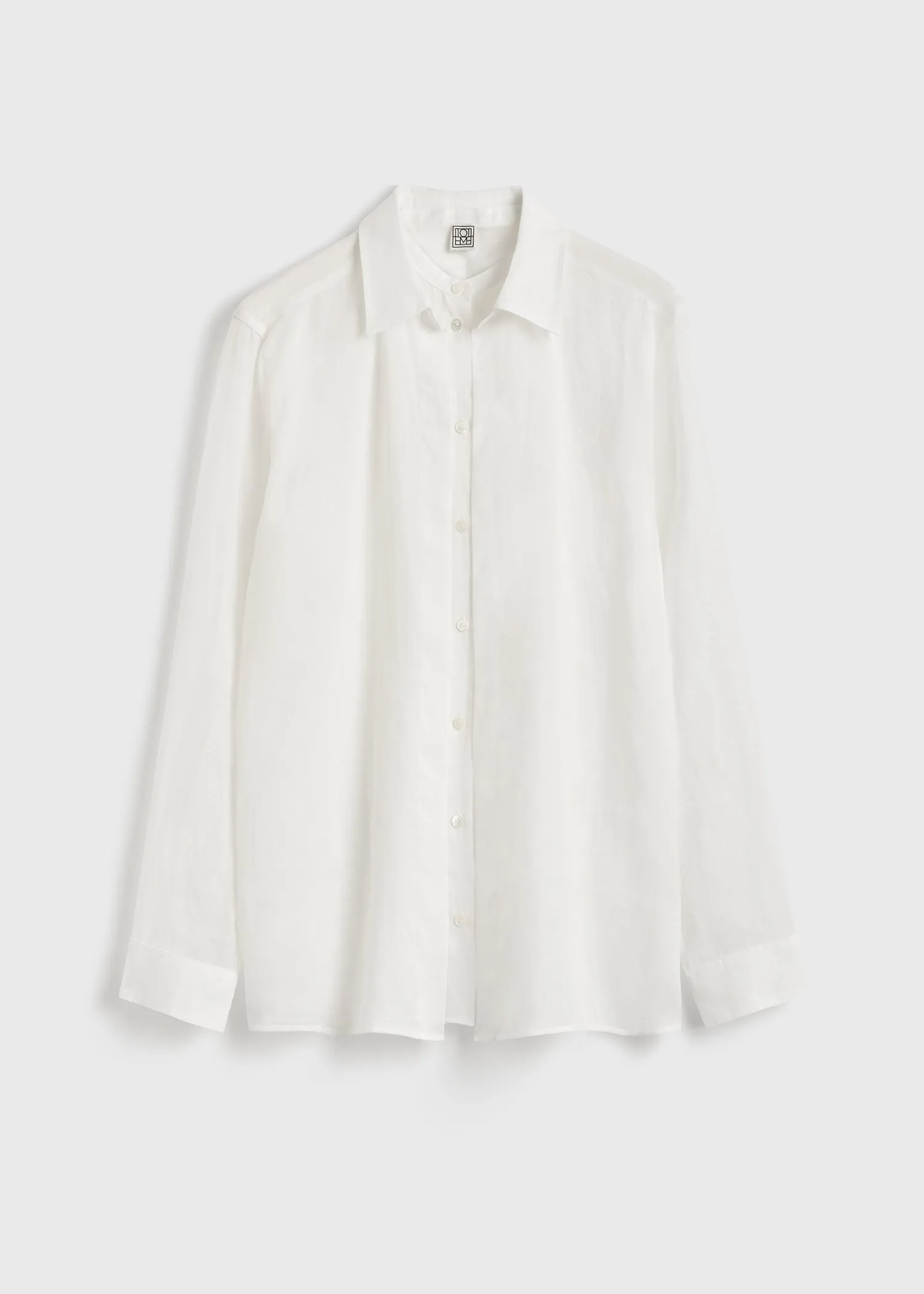 Double collar shirt white sold by Toteme product image thumbnail 5