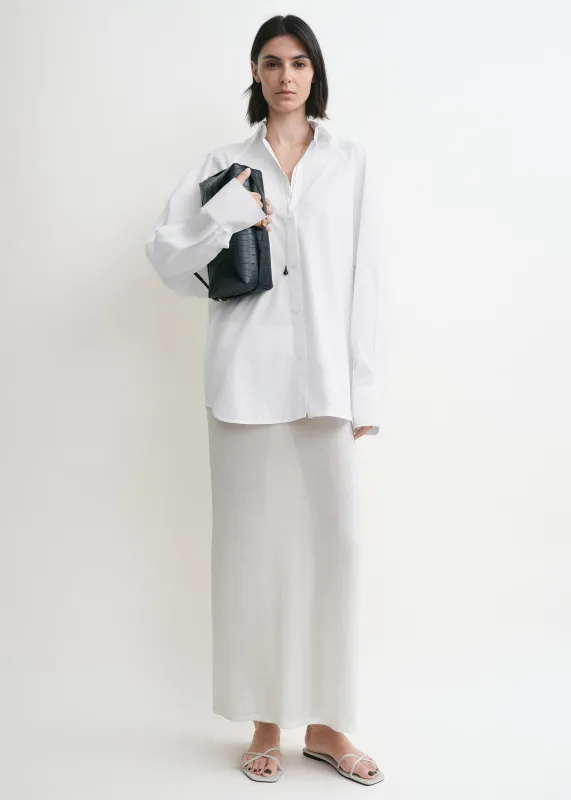 Raw raglan shirt white sold by Toteme